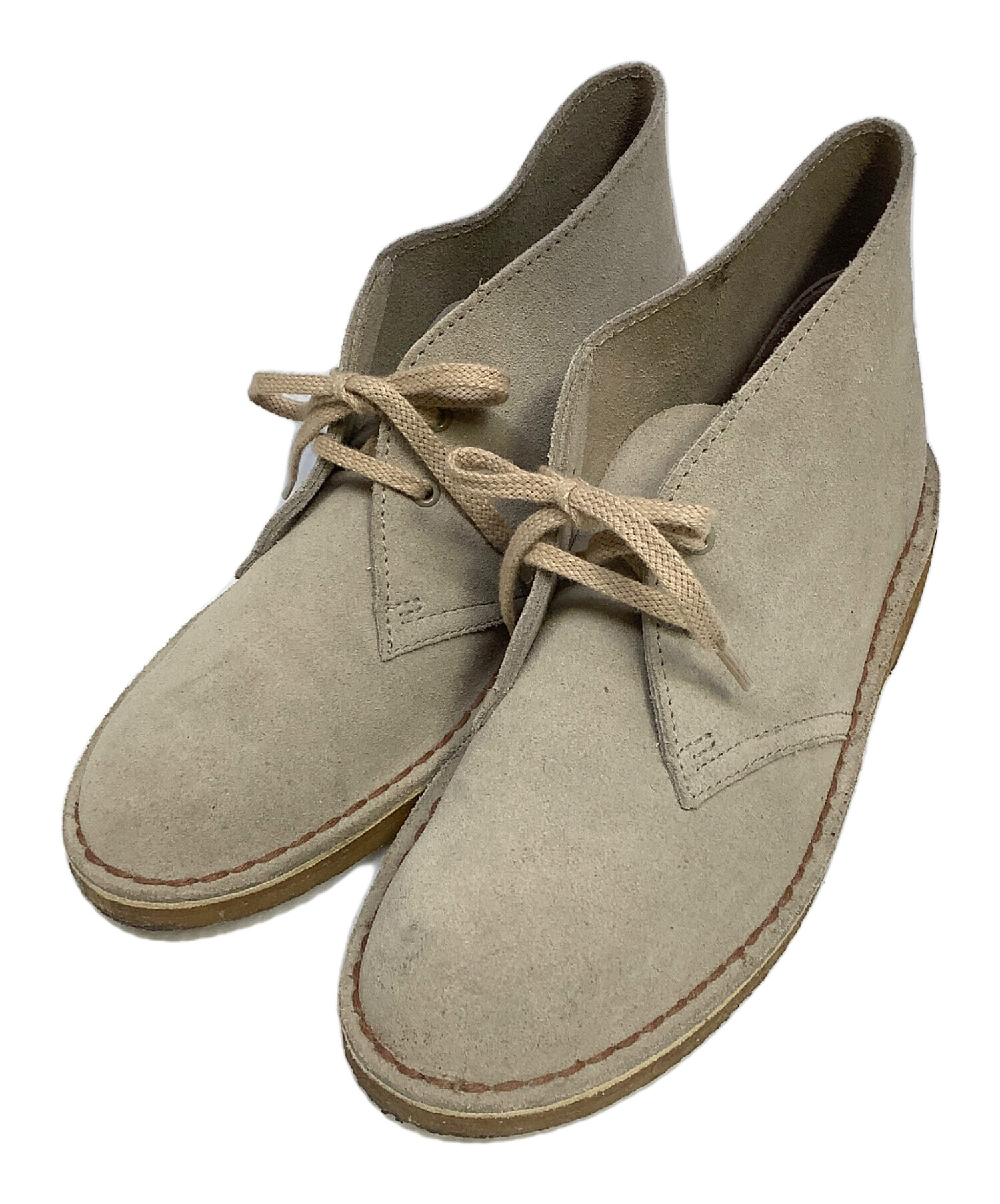中古・古着通販】CLARKS (クラークス) ブーツ ベージュ サイズ:US6 1/2