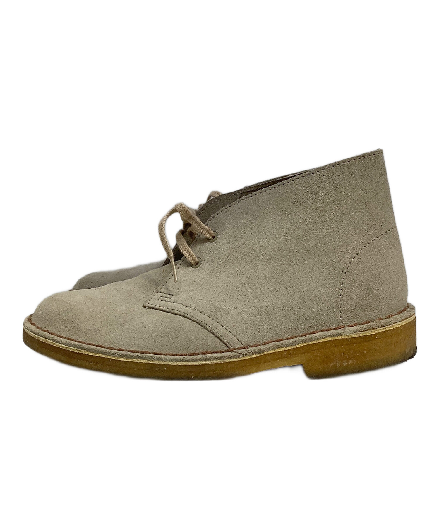 中古・古着通販】CLARKS (クラークス) ブーツ ベージュ サイズ:US6 1/2