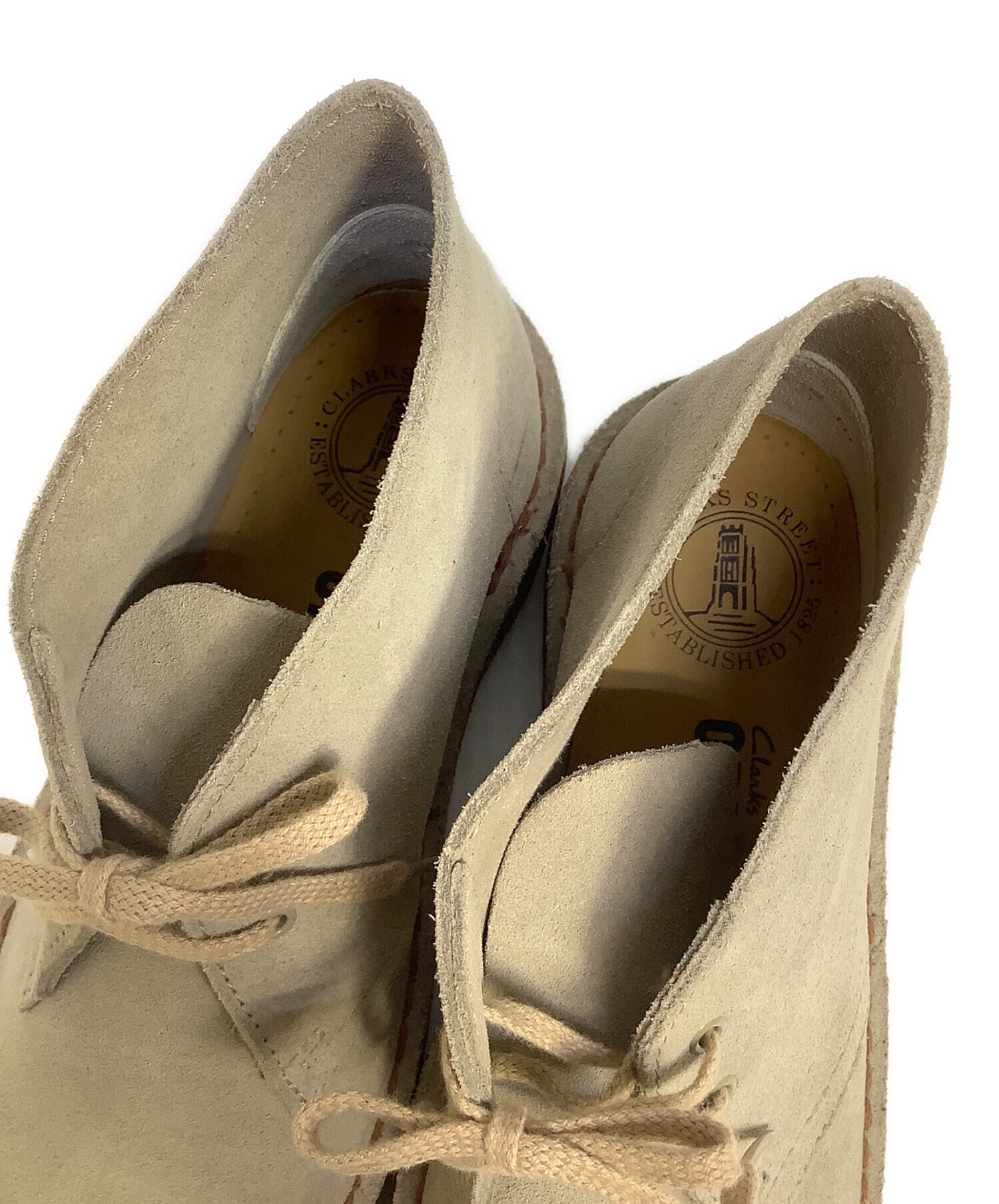 clarks クラークス ブーツ 26cm ベージュ 【古着】【中古】【送料無料】 中古・古着通販】CLARKS (クラークス) ブーツ ベージュ サイズ:US6 1/2