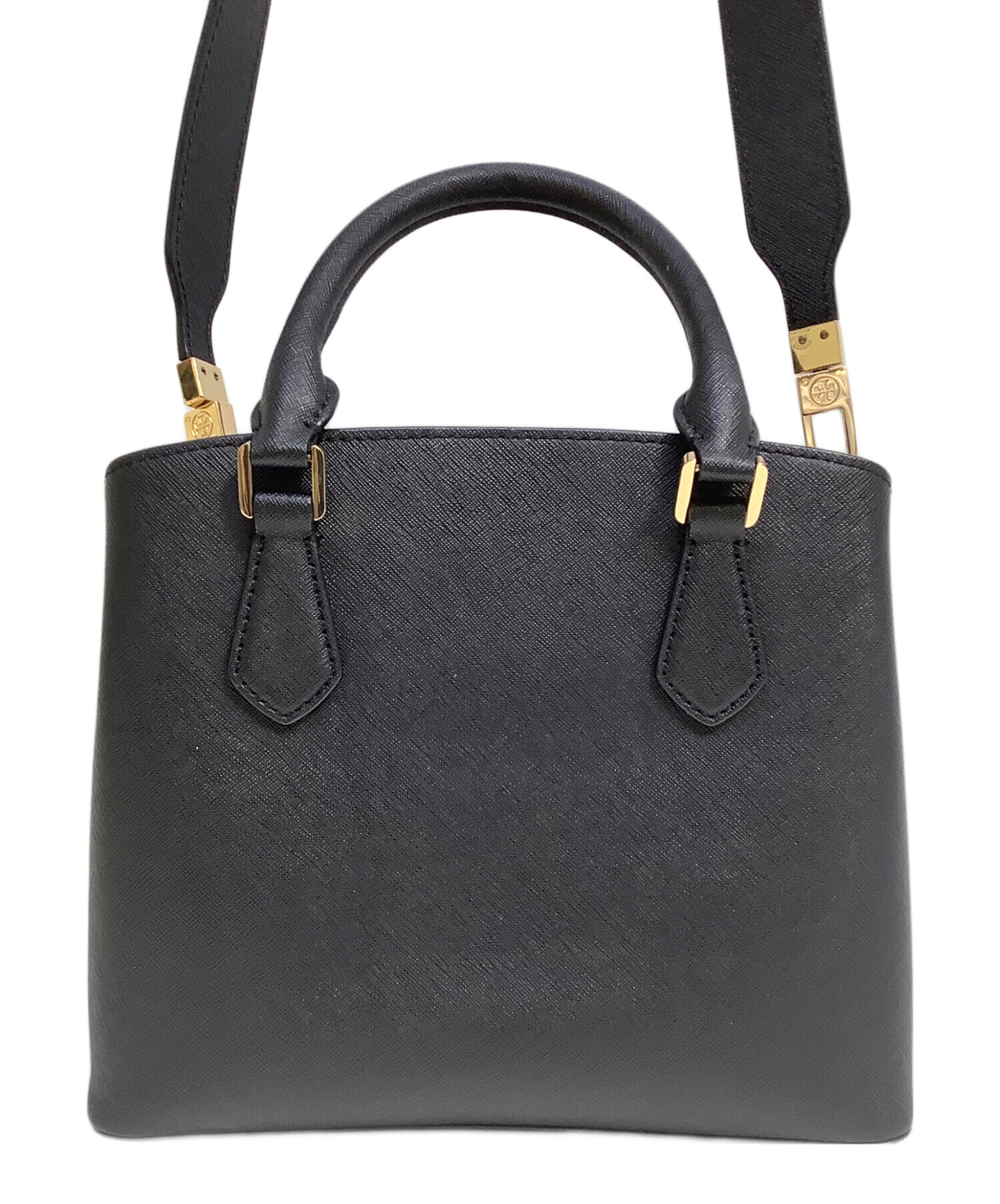 TORY BURCH 黒レザーバッグ ベルト付き　2WAYバッグ　未使用品 中古・古着通販】TORY BURCH (トリーバーチ) 2WAYショルダーバッグ