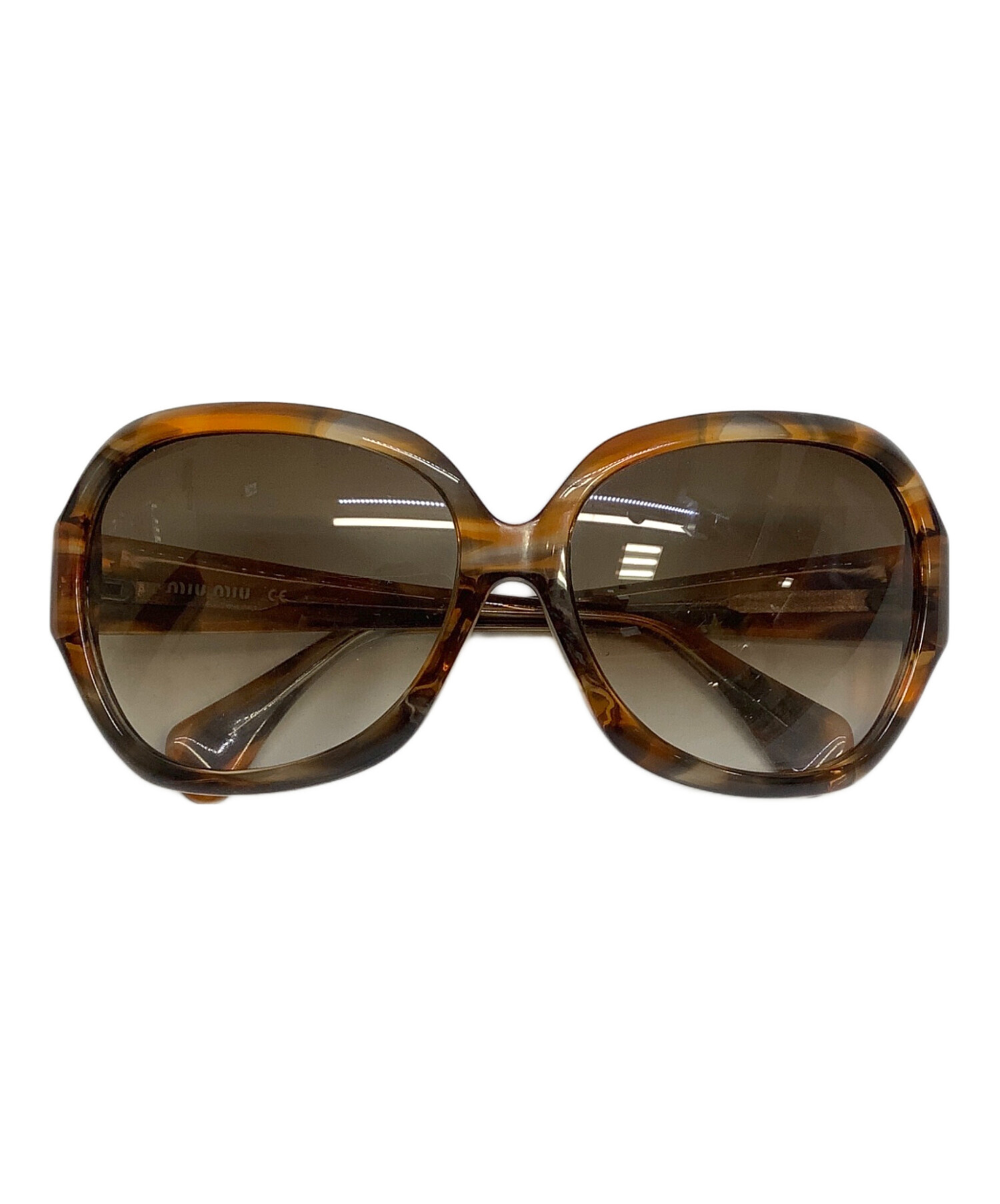 【美品】MIU MIU 　サングラス ブラウン ミュウミュウ 中古・古着通販】MIU MIU (ミュウミュウ) サングラス ブラウン