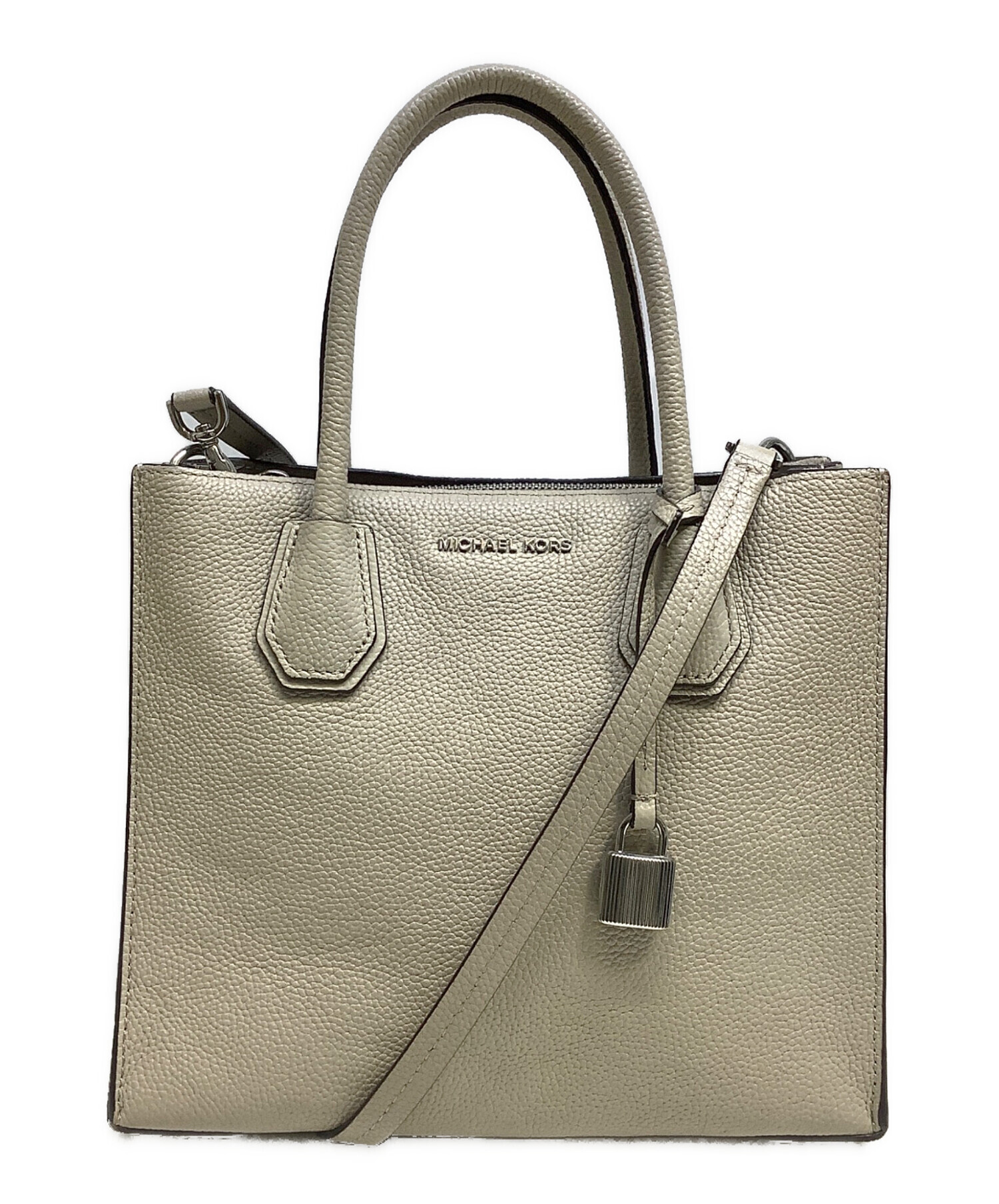 中古・古着通販】MICHAEL KORS (マイケルコース) ハンドバッグ グレー 
