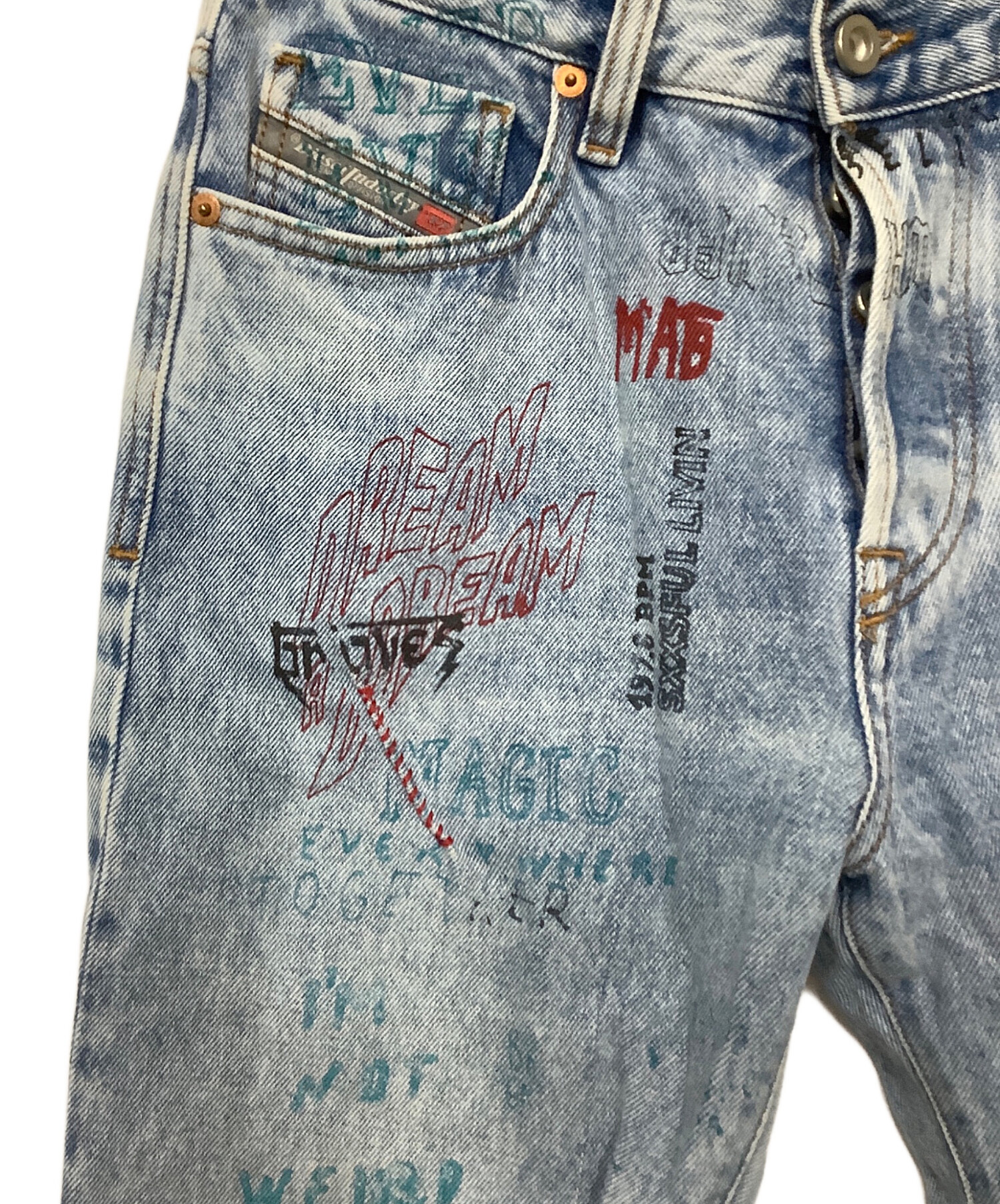 中古・古着通販】DIESEL (ディーゼル) デニムパンツ スカイブルー 
