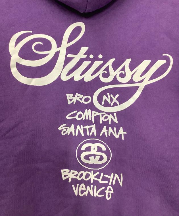 中古・古着通販】stussy (ステューシー) ジップパーカー パープル
