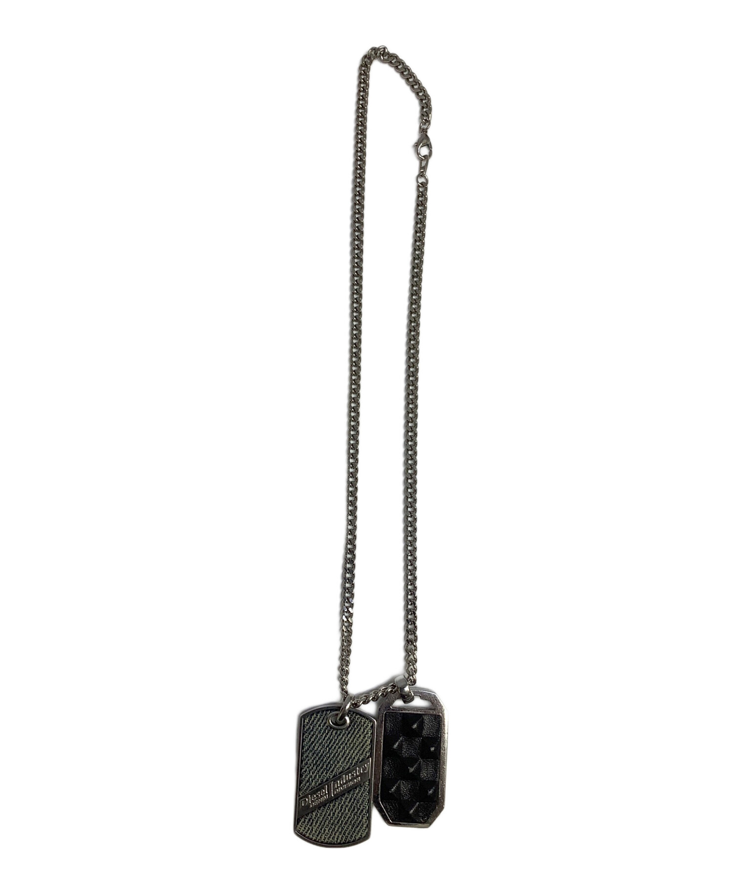 中古・古着通販】DIESEL (ディーゼル) ダブルドッグタグネックレス