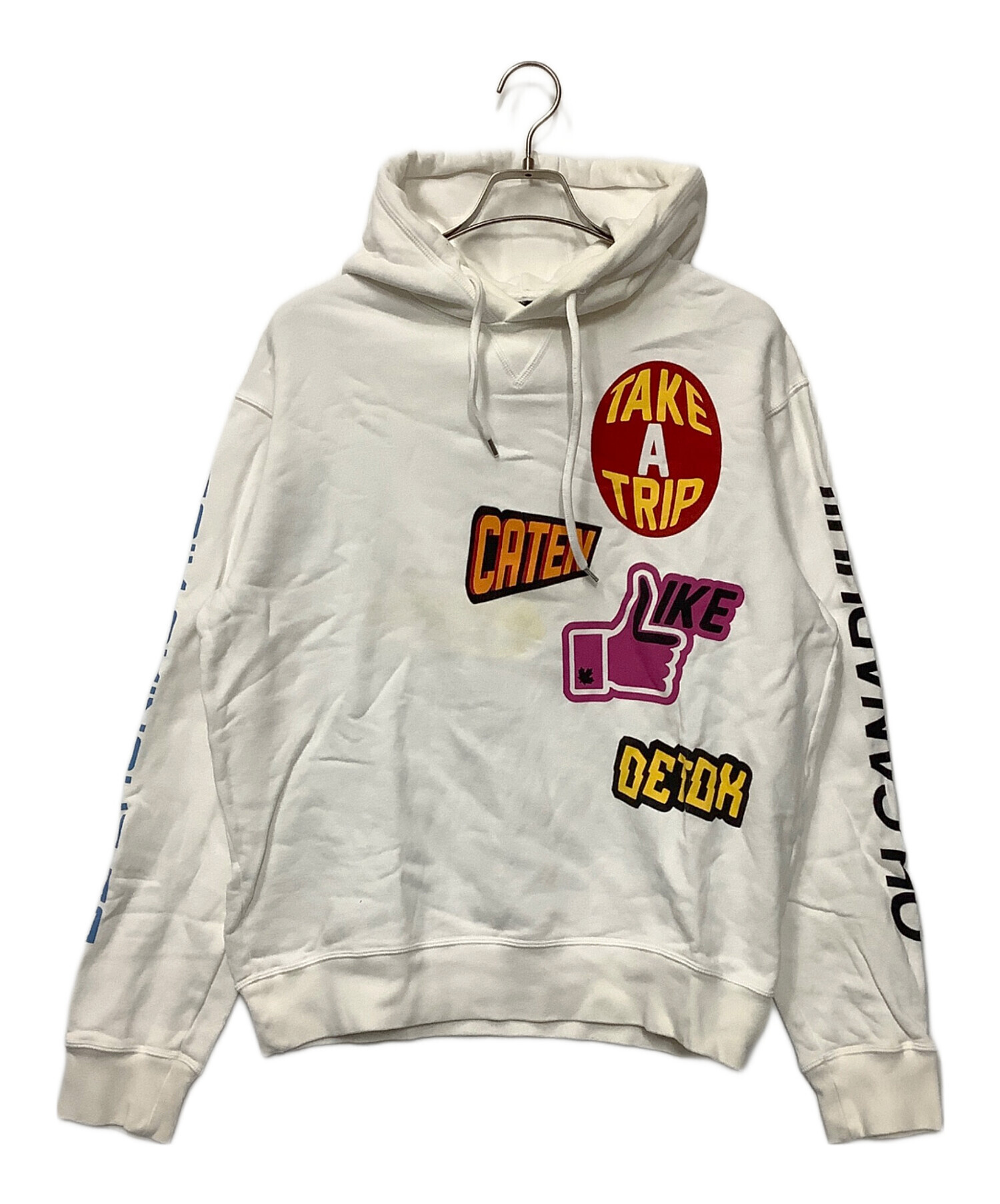 中古・古着通販】DSQUARED2 (ディースクエアード) パーカー ホワイト