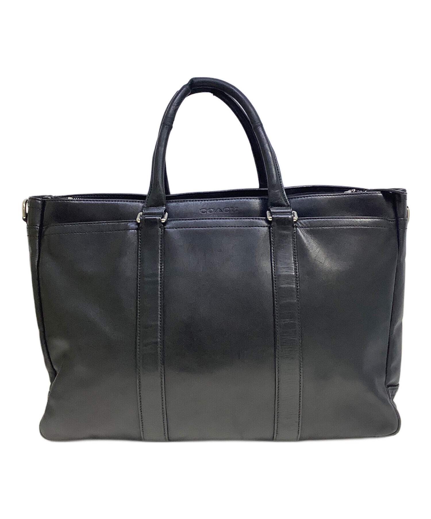 中古・古着通販】COACH (コーチ) ビジネスバッグ ブラック｜ブランド