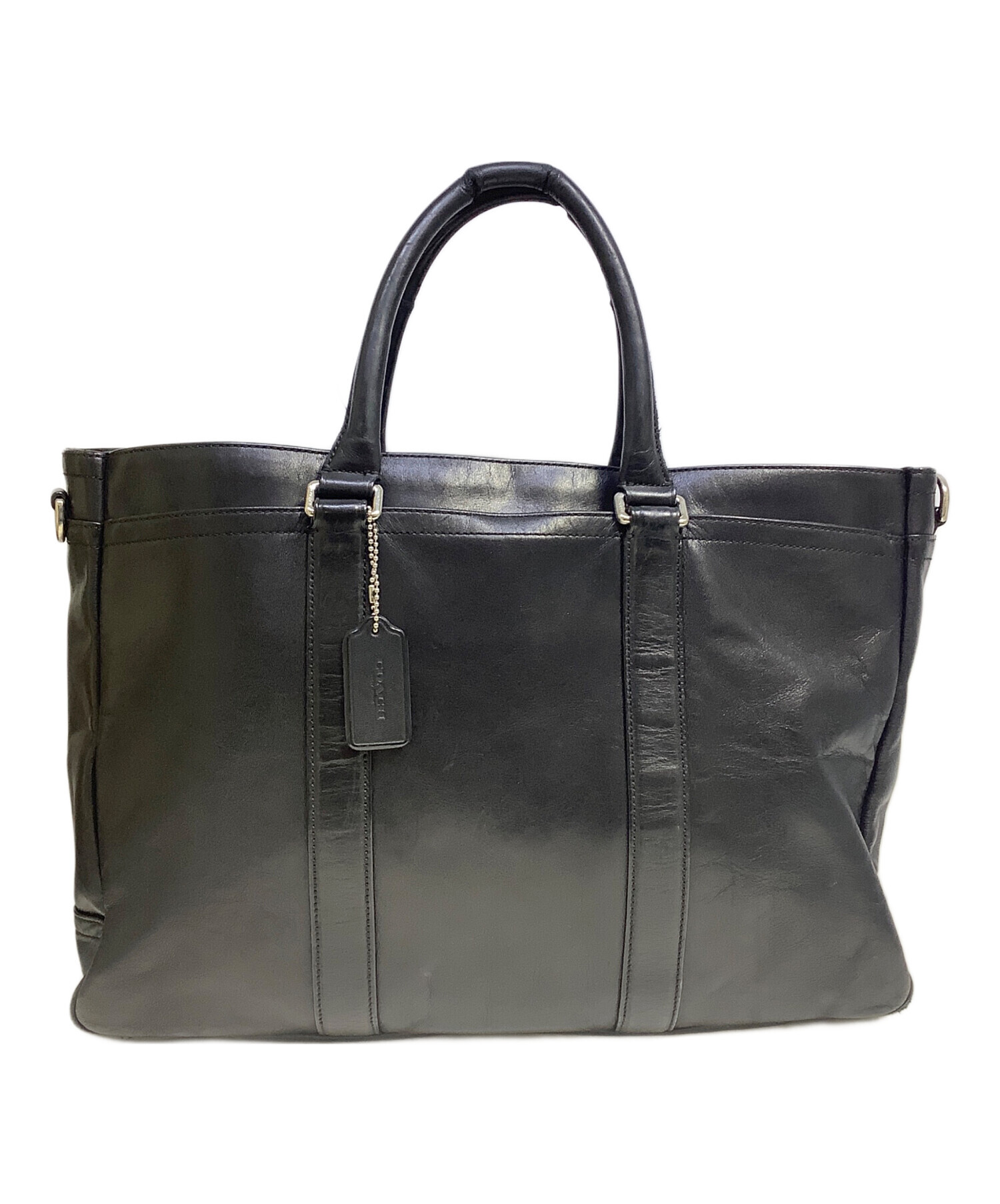 中古・古着通販】COACH (コーチ) ビジネスバッグ ブラック｜ブランド