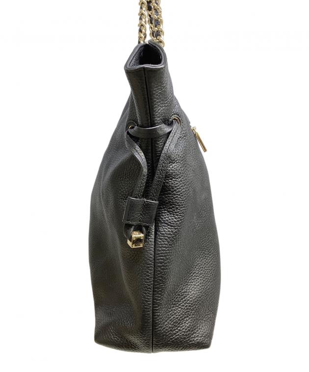 Tory Burch トートバッグ チェーン柄 ブラック 中古・古着通販】TORY BURCH (トリーバーチ) チェーントートバッグ