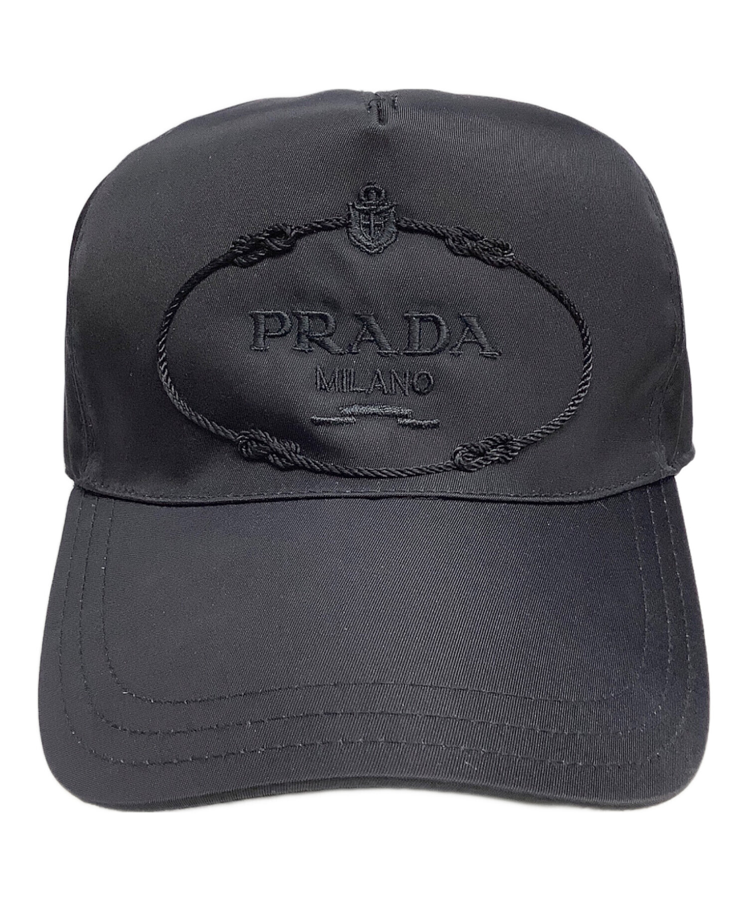 中古・古着通販】PRADA (プラダ) キャップ ブラック サイズ:M