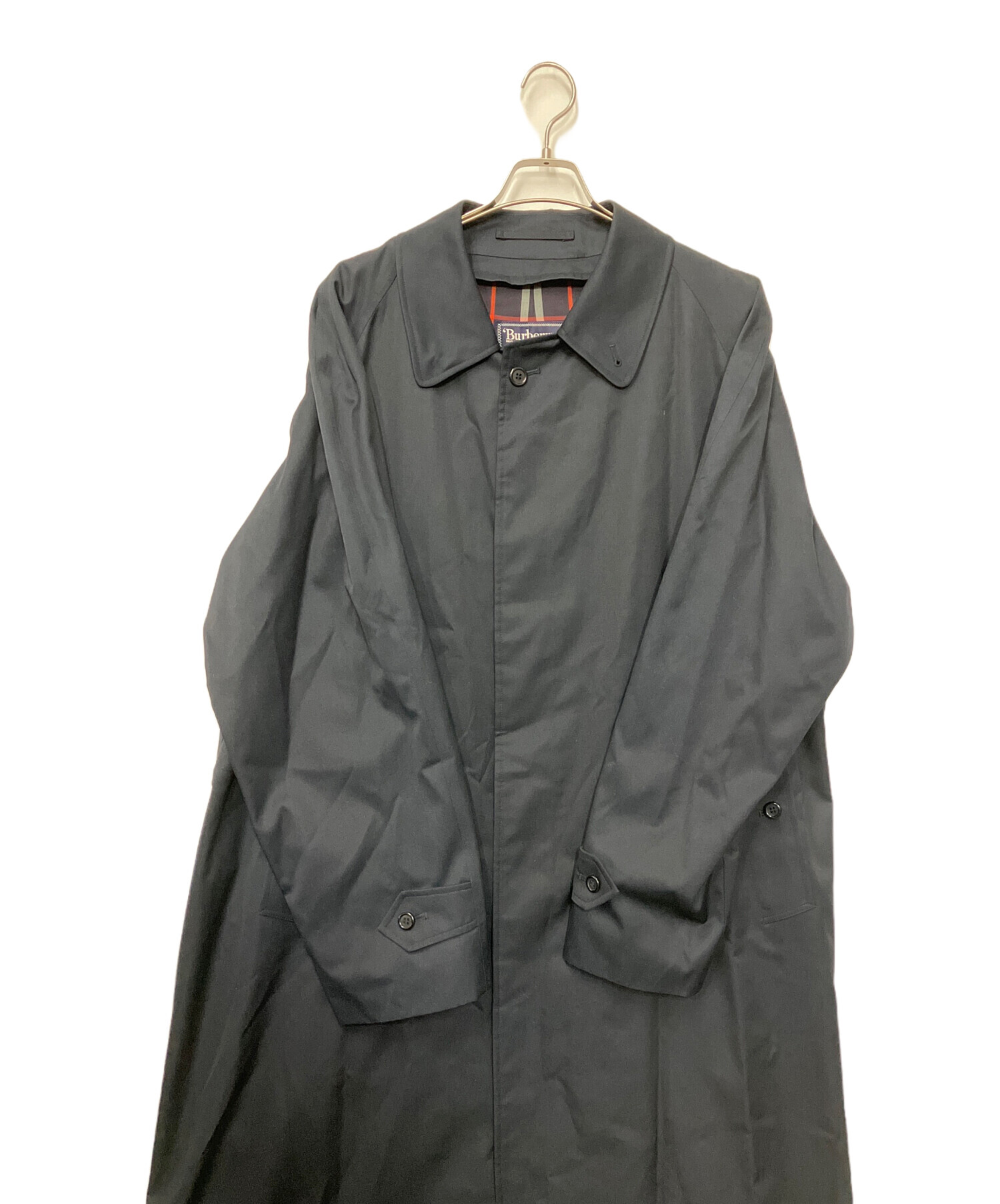 【美品】BURBERRY ネイビー シングルチェスターコート　サイズ46 中古・古着通販】Burberry's (バーバリーズ) コート ネイビー サイズ