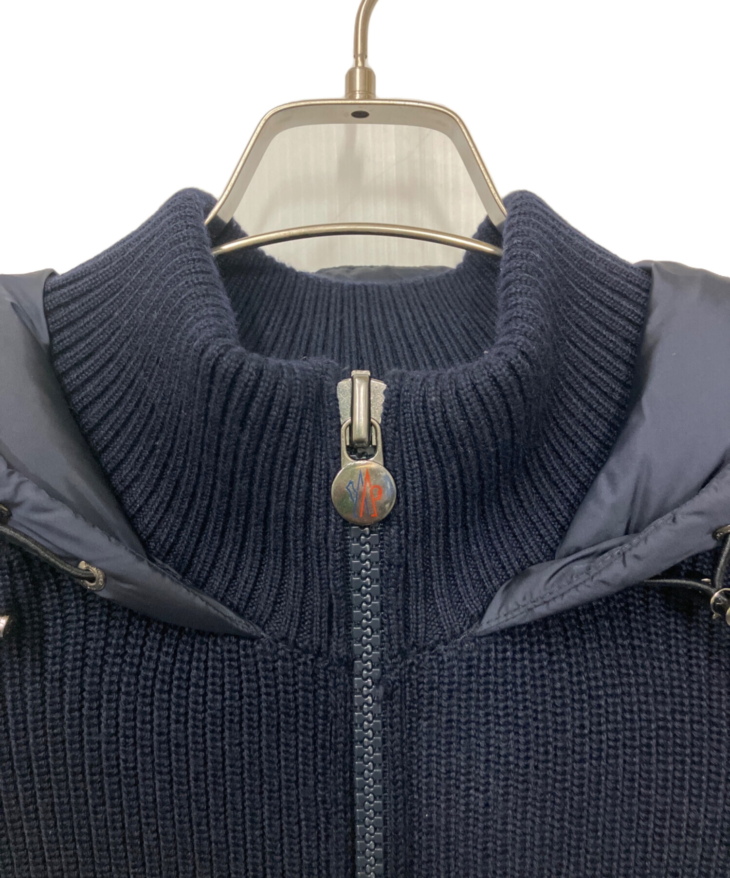 MONCLER ダウンジャケット ネイビー　ジャンク品 中古・古着通販】MONCLER (モンクレール) ダウンジャケット ネイビー