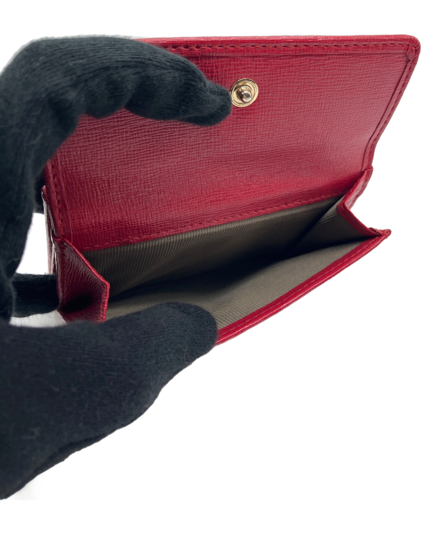 中古・古着通販】FURLA (フルラ) 3つ折り財布 レッド｜ブランド・古着
