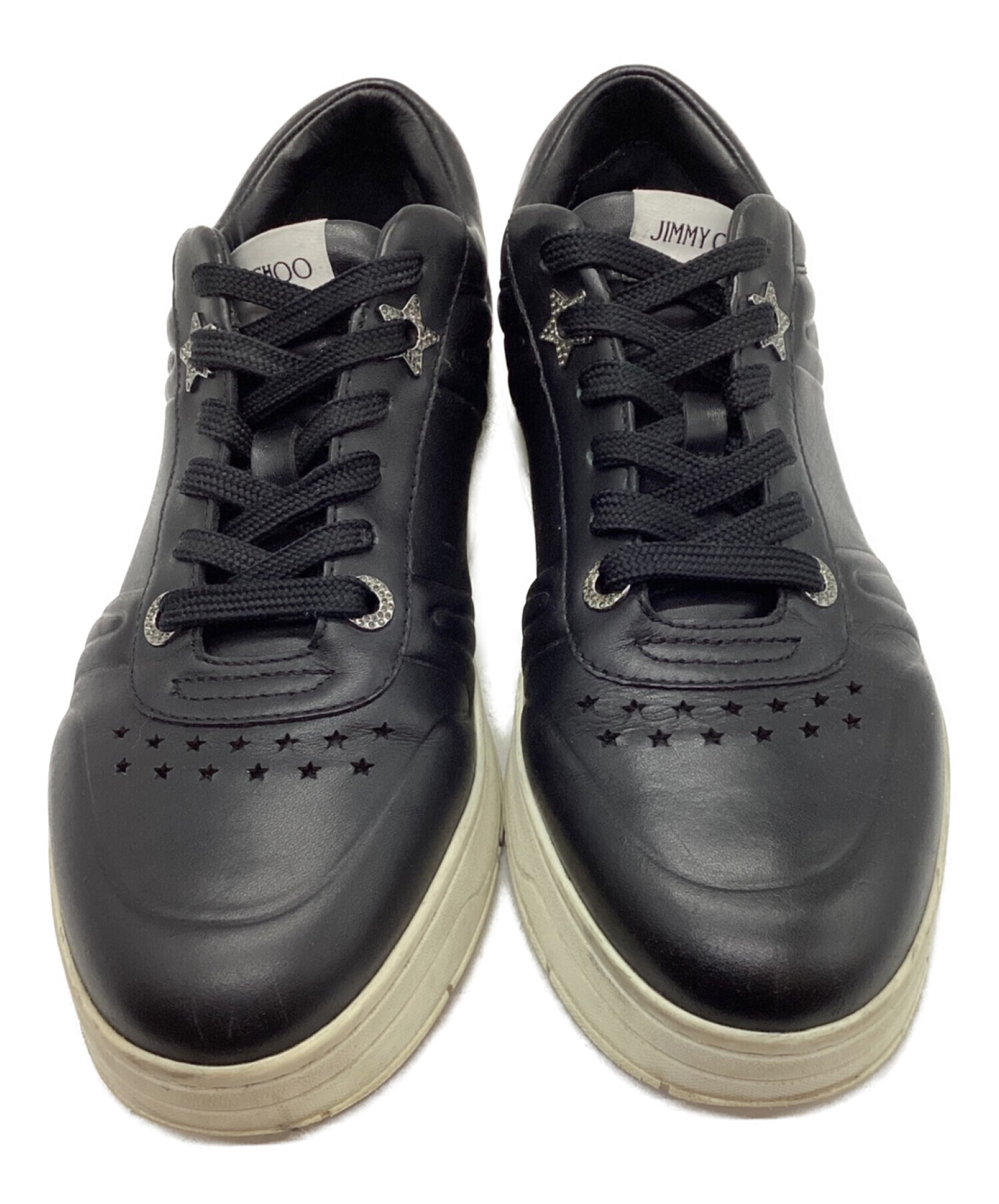 美品✨ ジミーチュウ ハワイ メンズ スニーカー ブラック 28cm相当 JIMMY CHOO ジミーチュウ スニーカー HAWAII M 大きいサイズあり