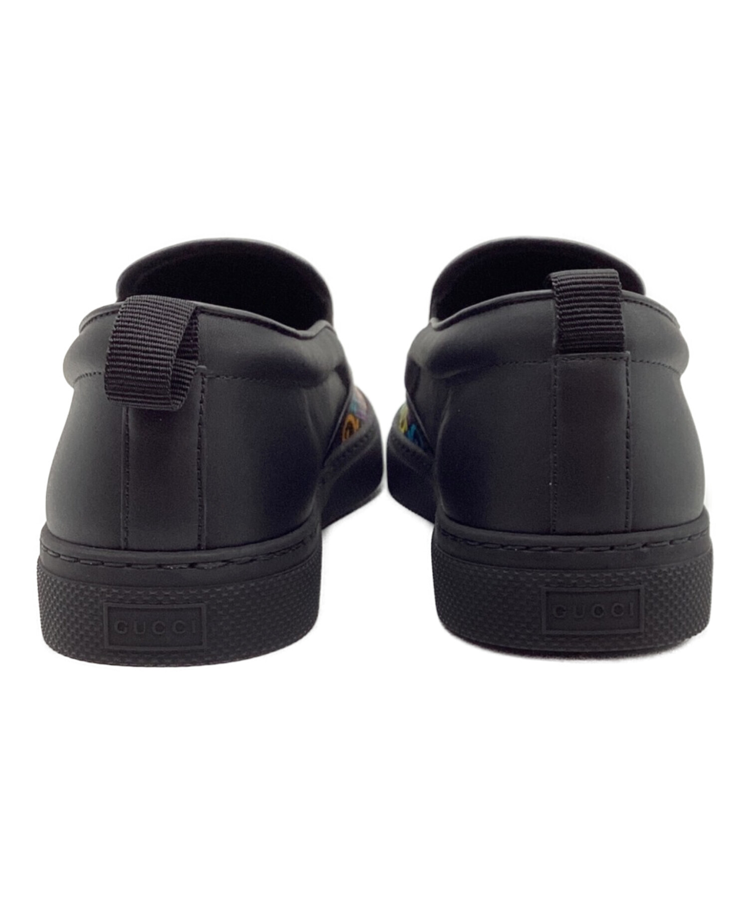 中古・古着通販】GUCCI (グッチ) スリッポン パープル×ブルー サイズ:9 