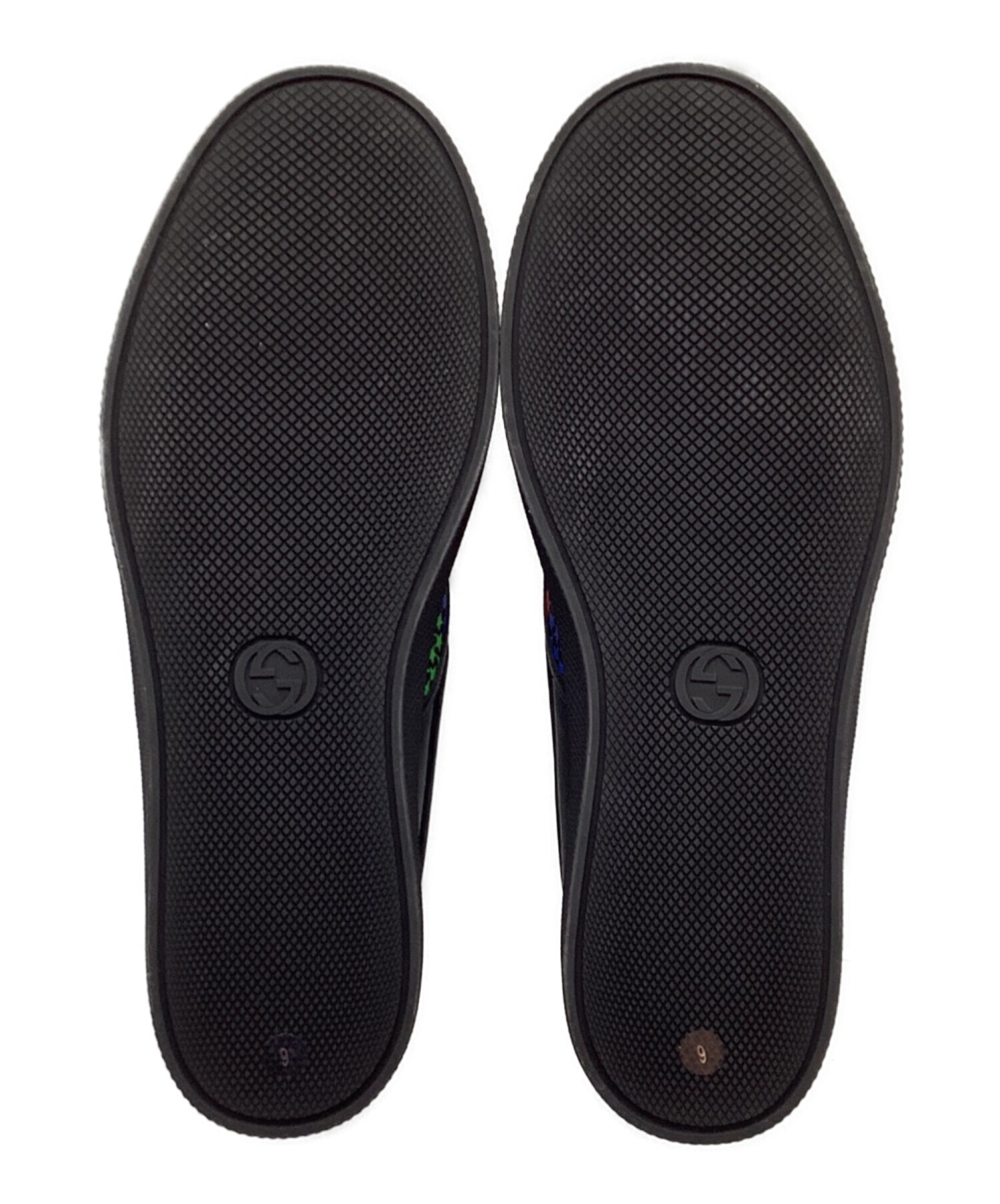 中古・古着通販】GUCCI (グッチ) スリッポン パープル×ブルー サイズ:9 