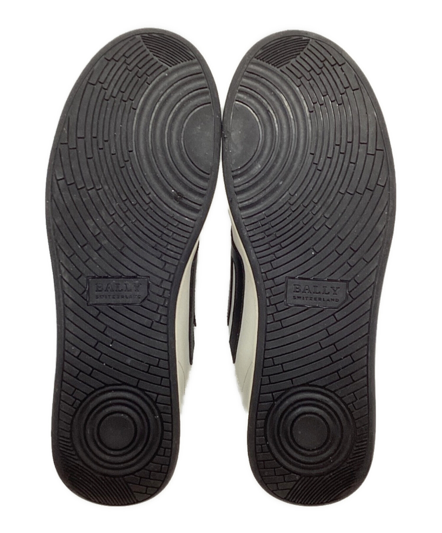 中古・古着通販】BALLY (バリー) レザースニーカー ホワイト×ブラック