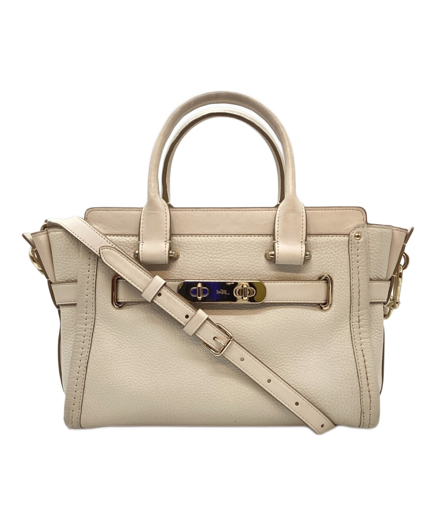 COACH 2WAY オシャレハンドバッグ 新品未使用 中古・古着通販】COACH (コーチ) 2WAYバッグ アイボリー