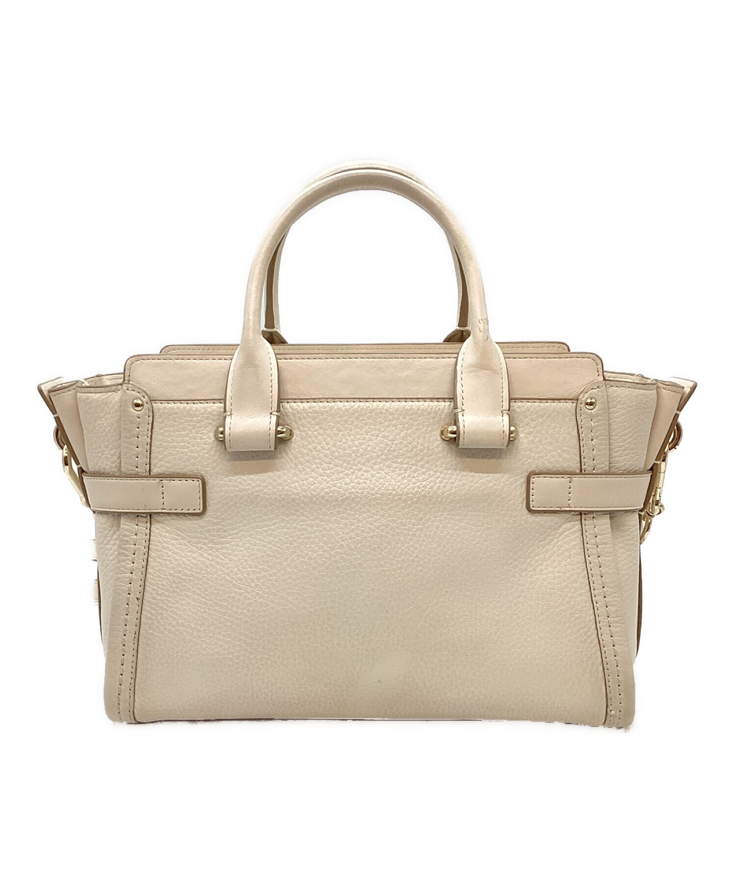 中古・古着通販】COACH (コーチ) 2WAYバッグ アイボリー