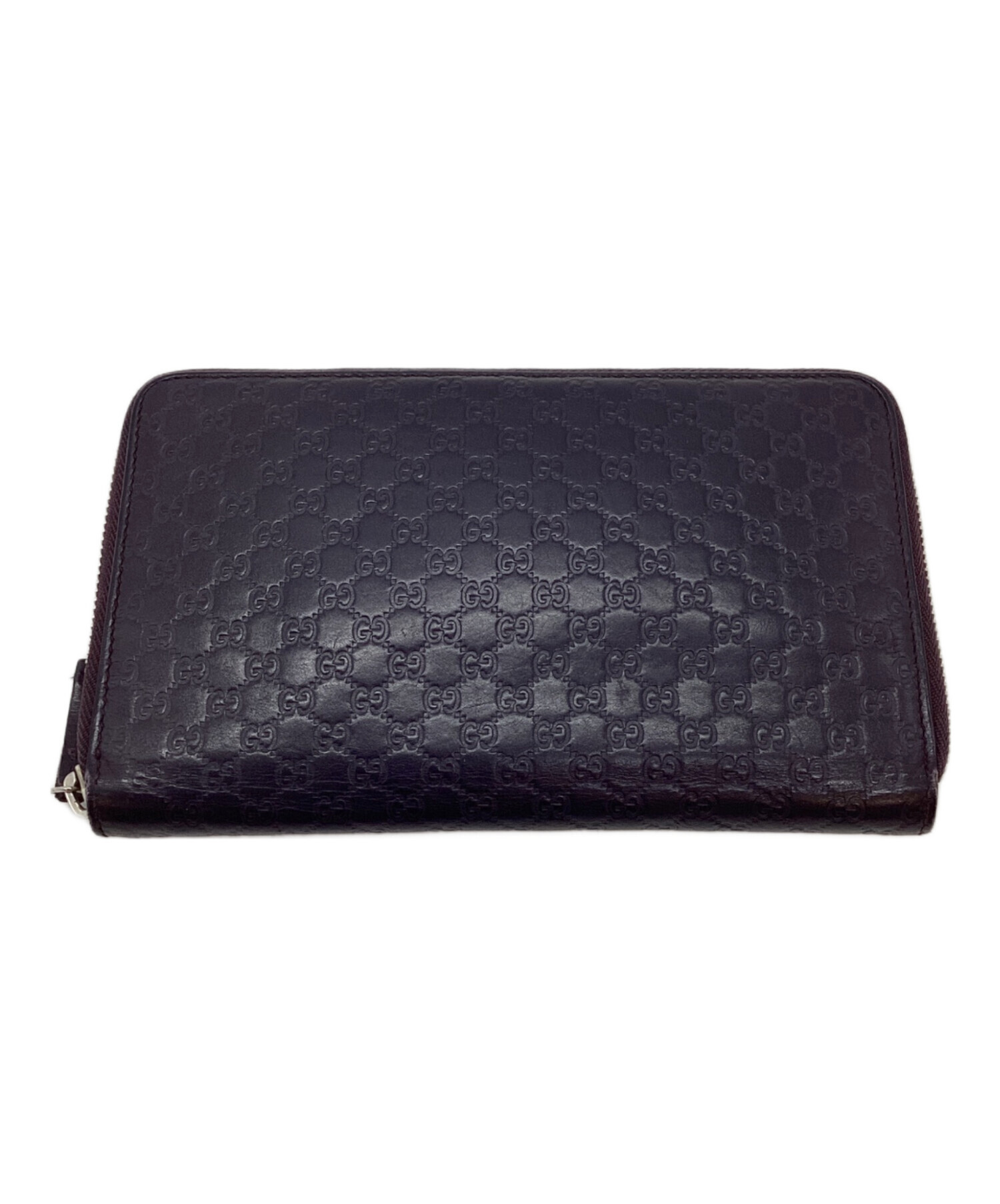 中古・古着通販】GUCCI (グッチ) ラウンドファスナー長財布 ダーク 