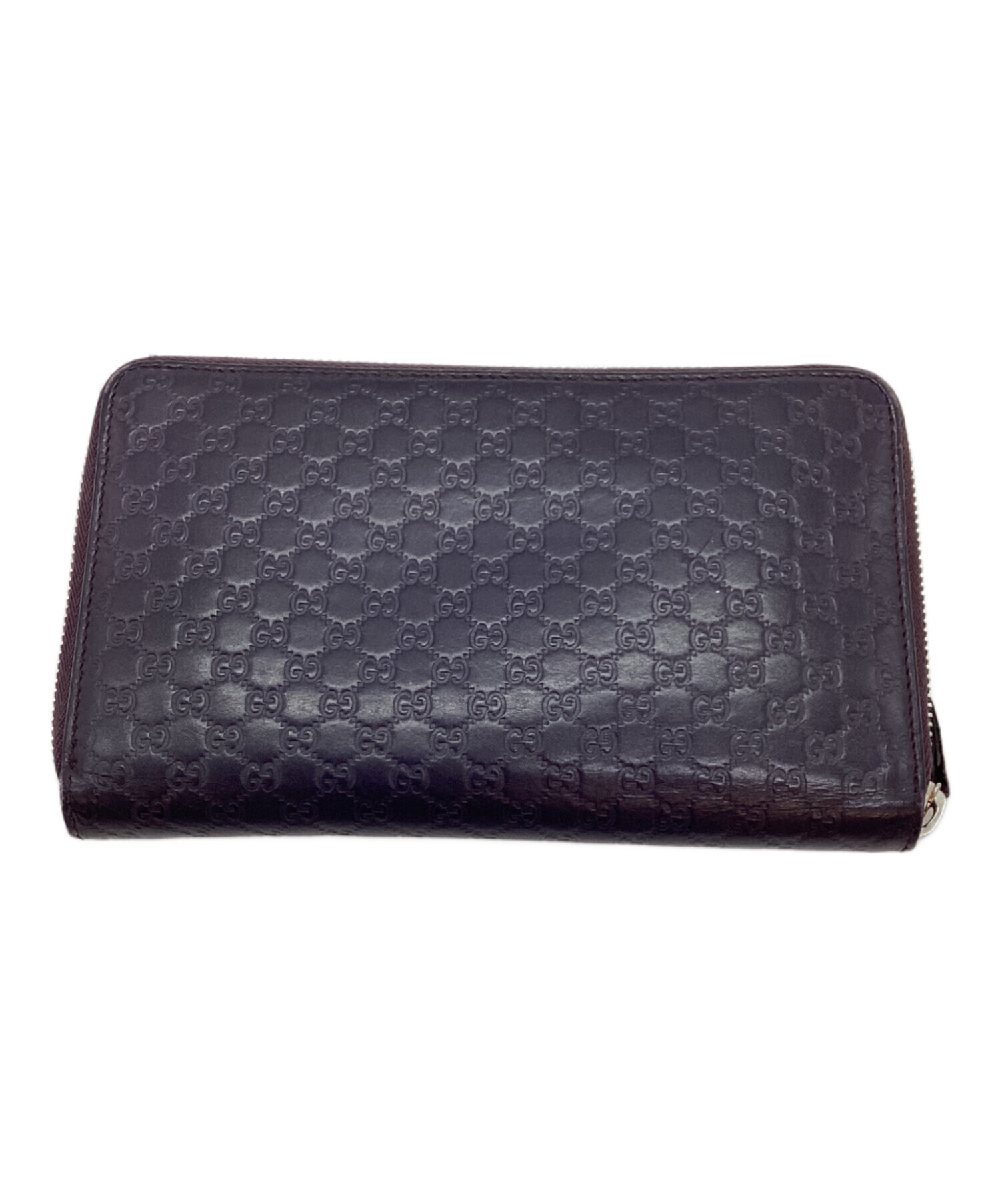 中古・古着通販】GUCCI (グッチ) ラウンドファスナー長財布 ダーク 