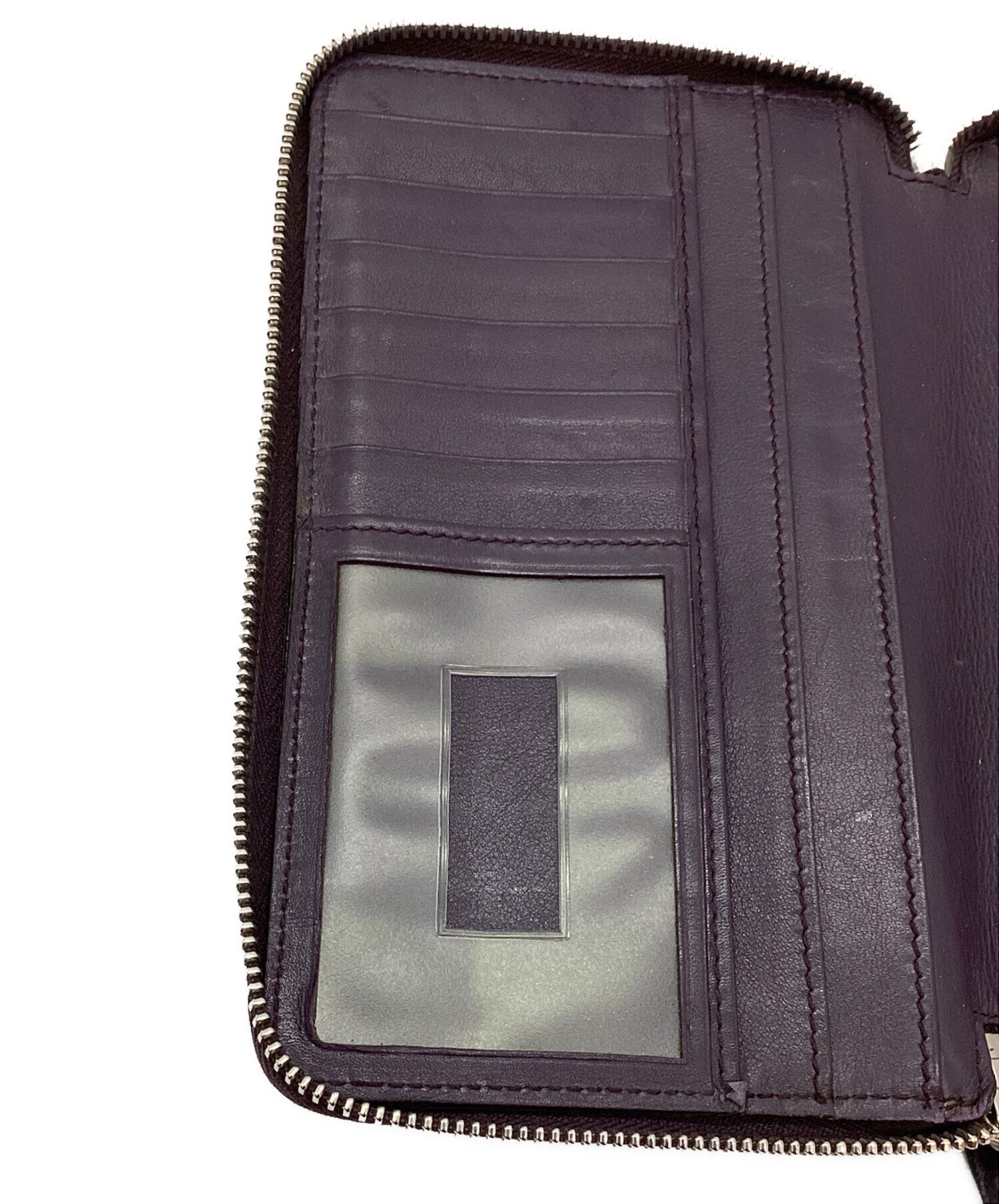 中古・古着通販】GUCCI (グッチ) ラウンドファスナー長財布 ダーク 