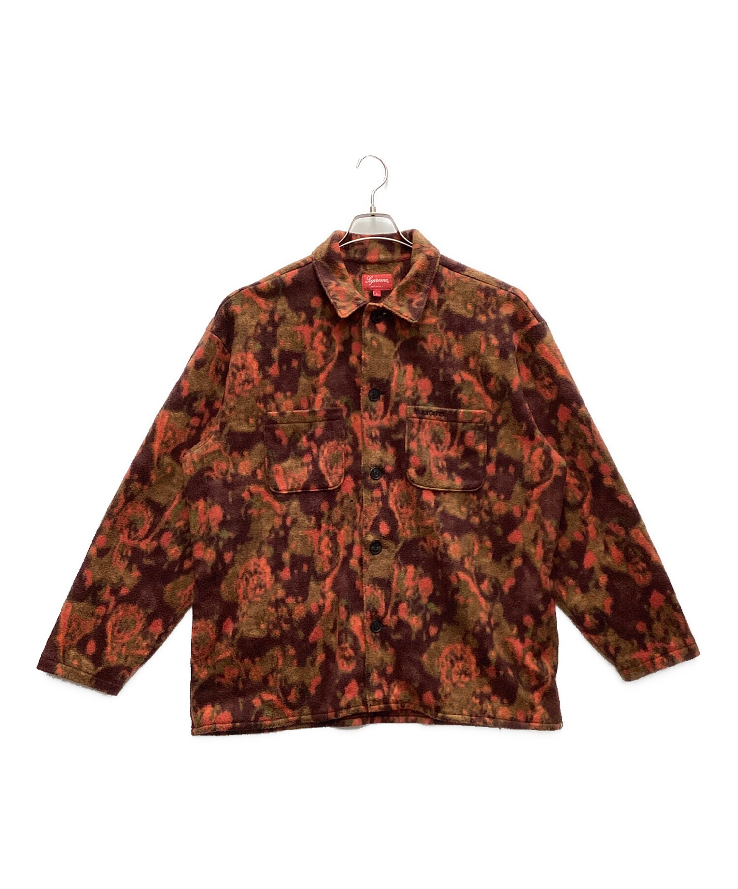 中古・古着通販】SUPREME (シュプリーム) Paisley Fleece Shirt レッド