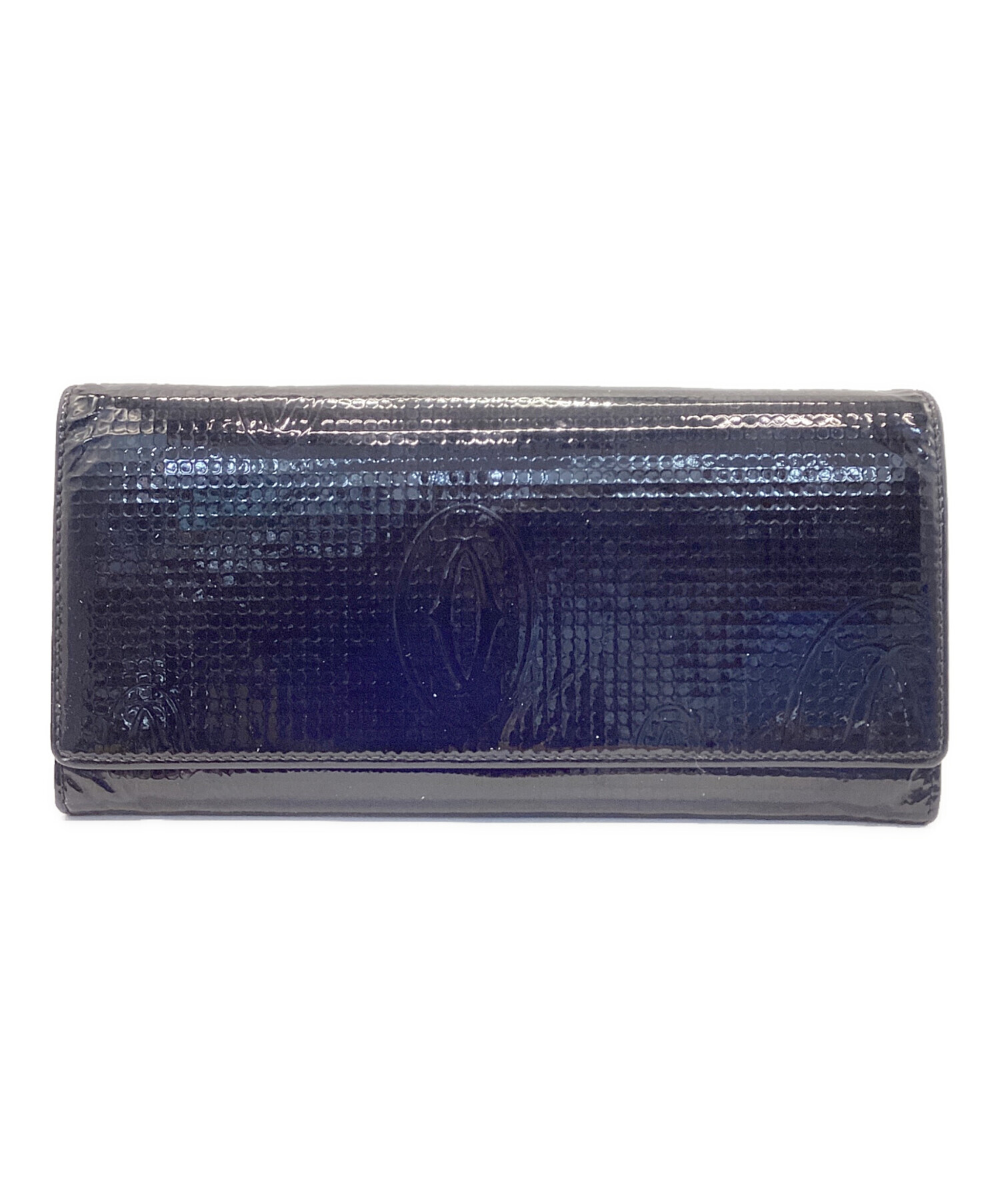 中古・古着通販】Cartier (カルティエ) 長財布 ブラック｜ブランド 