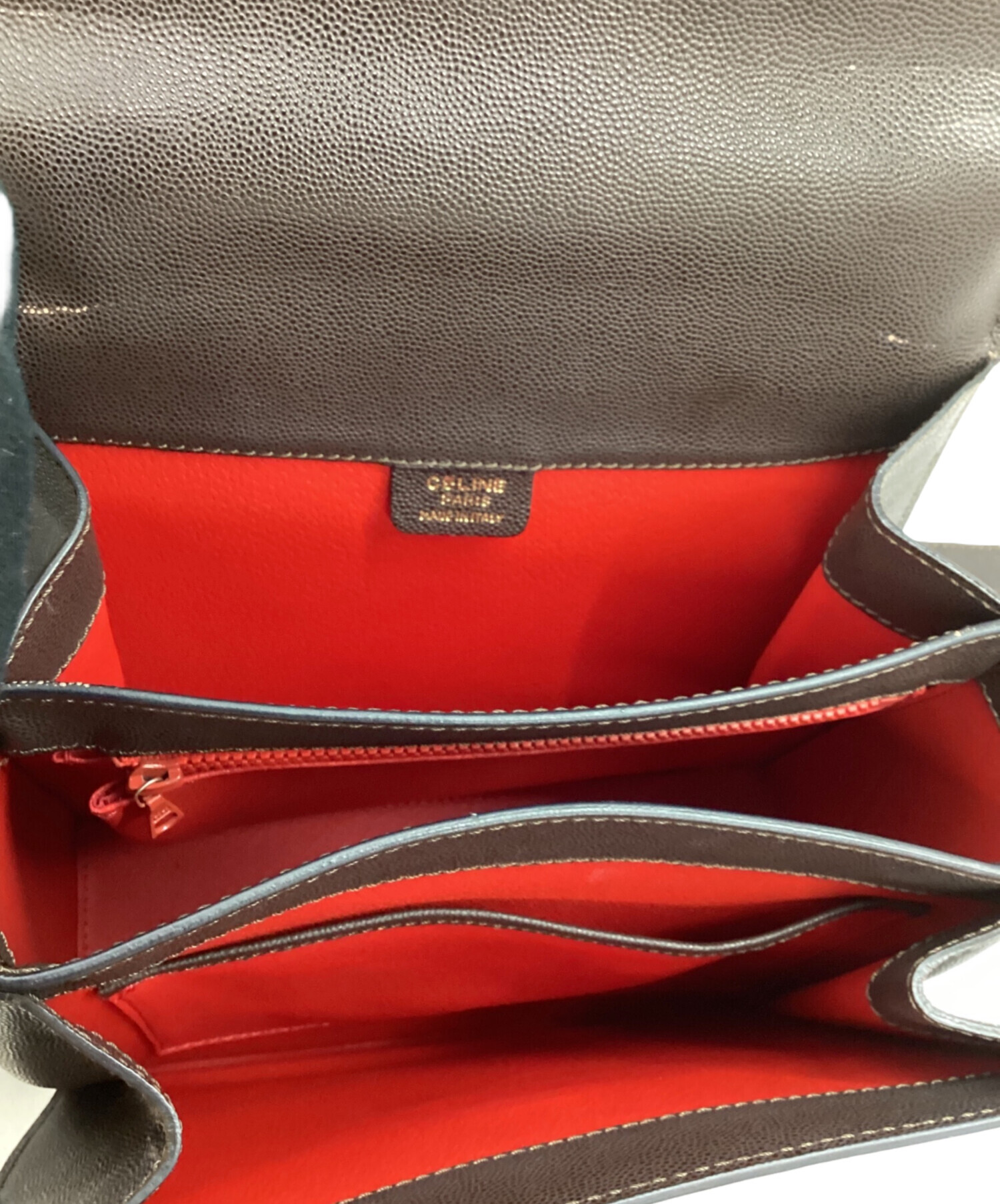 中古・古着通販】CELINE (セリーヌ) 2WAYショルダーバッグ ブラウン