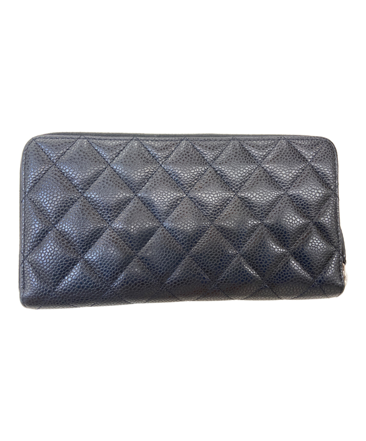 中古・古着通販】CHANEL (シャネル) ラウンドファスナー財布 ブラック