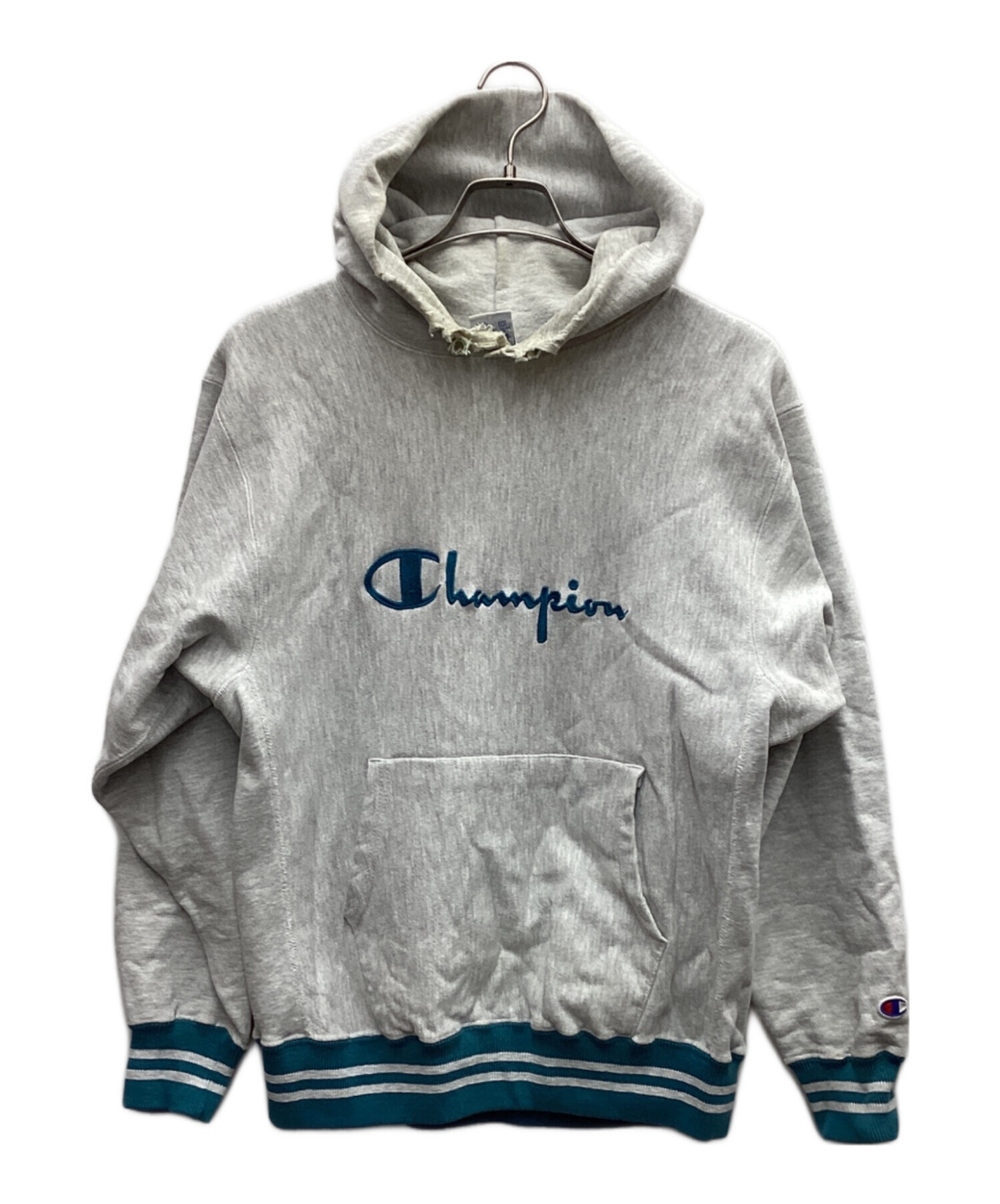 中古・古着通販】Champion (チャンピオン) パーカー グレー サイズ:L 