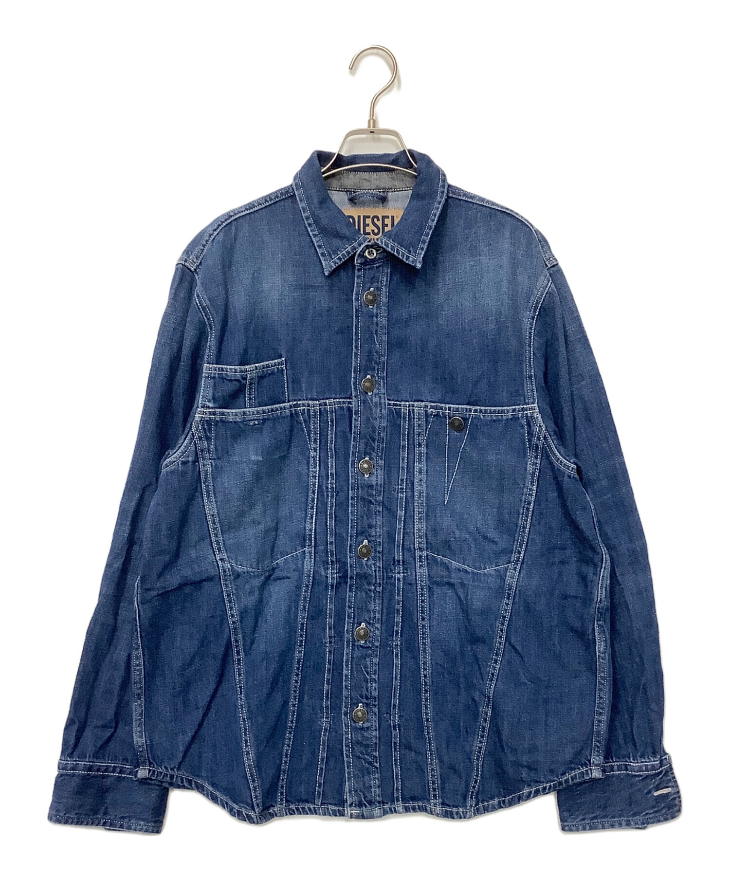 DIESEL デニムジャケット サイズS 中古・古着通販】DIESEL (ディーゼル) デニムシャツジャケット