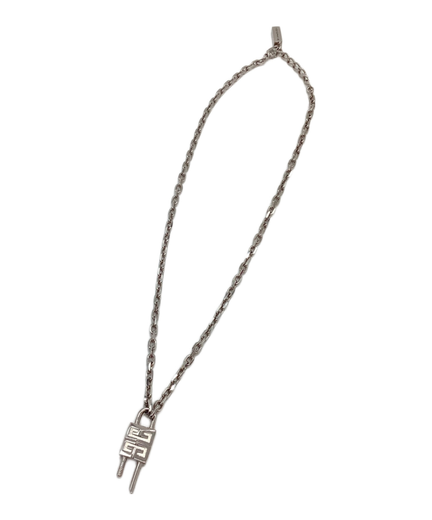 中古・古着通販】GIVENCHY (ジバンシィ) LOCK MINI NECKLACE シルバー 