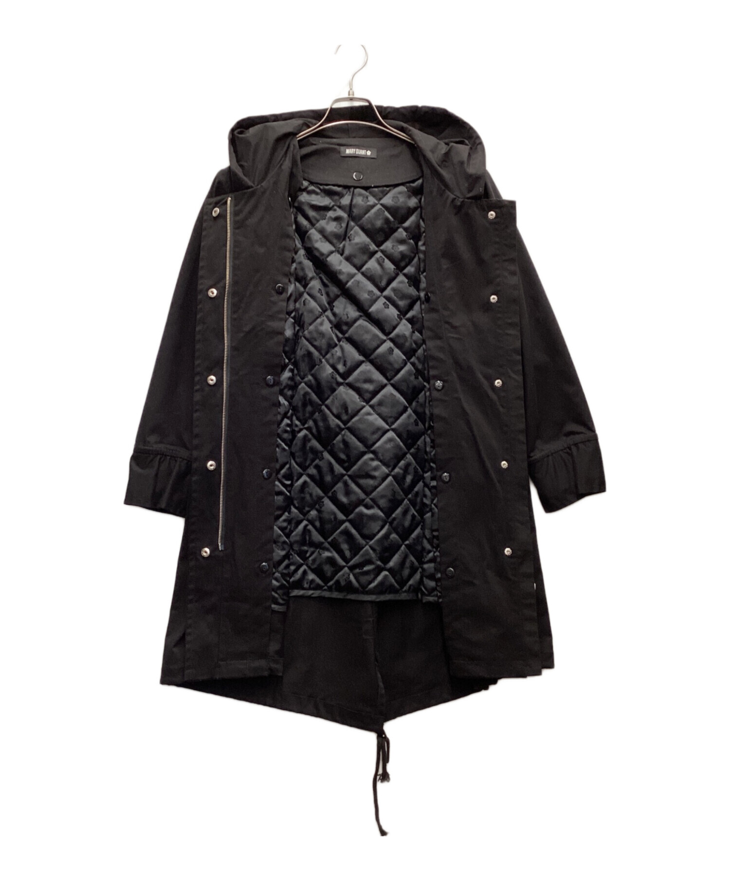 タグ付き/MARY QUANT/モッズコート/M 中古・古着通販】MARY QUANT (マリークヮント) モッズコート ブラック