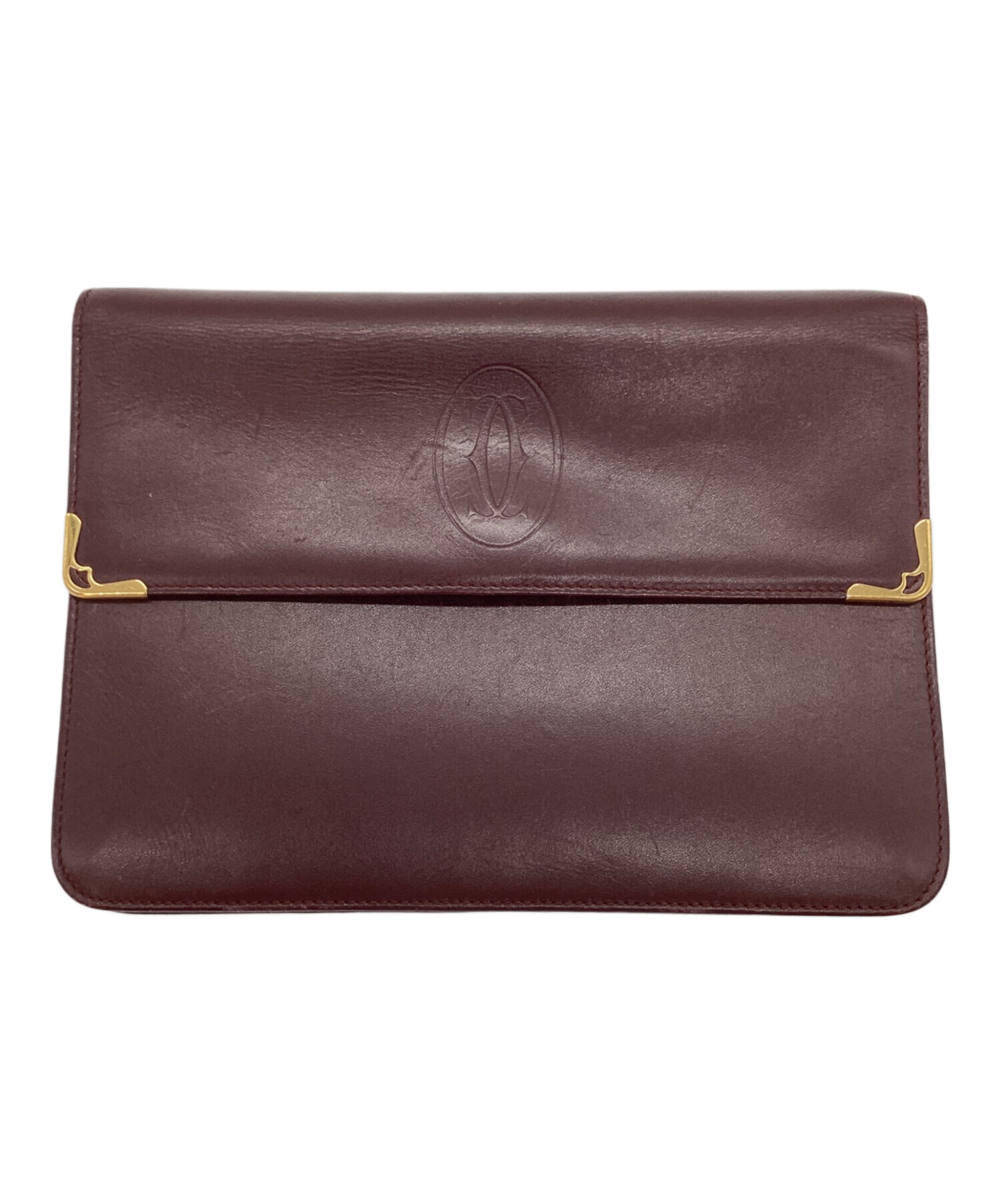未使用級　Cartier カルティエクラッチバッグレディース　メンズ 中古・古着通販】must de cartier (マストドゥカルティエ) クラッチ