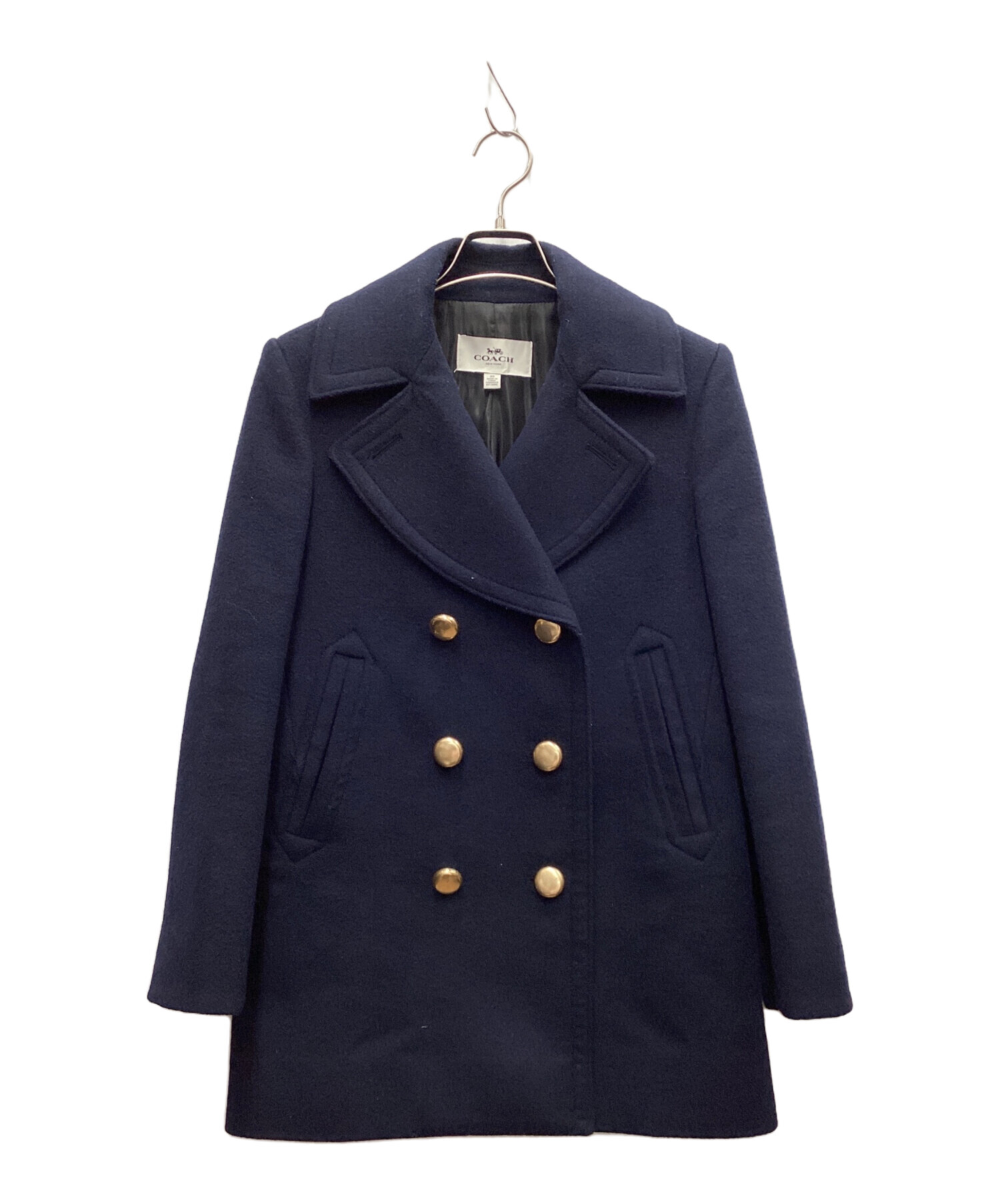 コーチCOACHピーコート ネイビー サイズS コーチCOACHピーコート ネイビー サイズS コーチCOACHピーコート