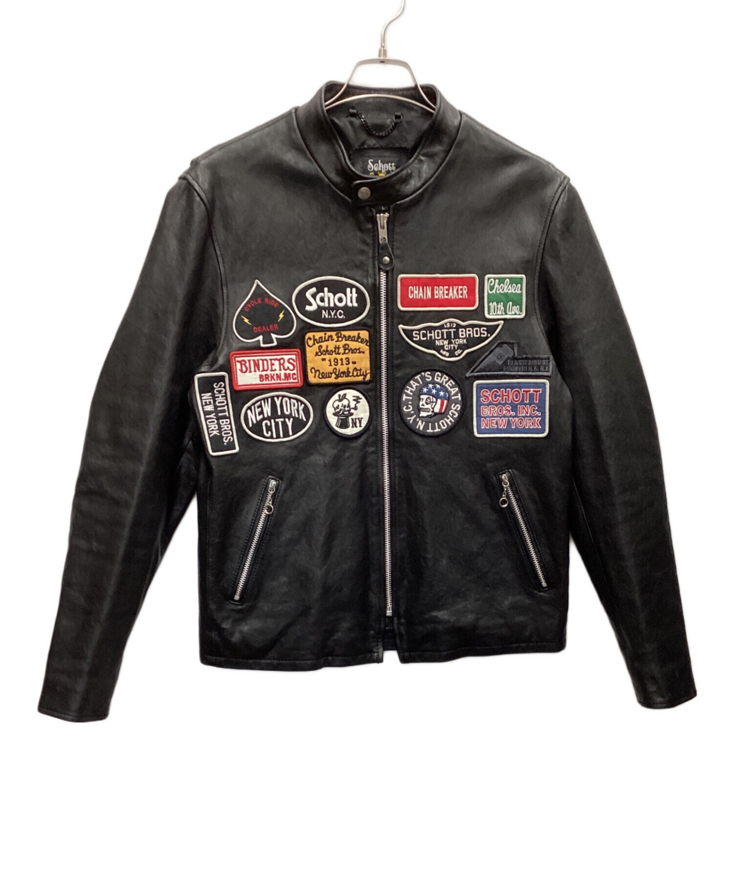 中古・古着通販】Schott (ショット) カフェレーサーワッペンライダース