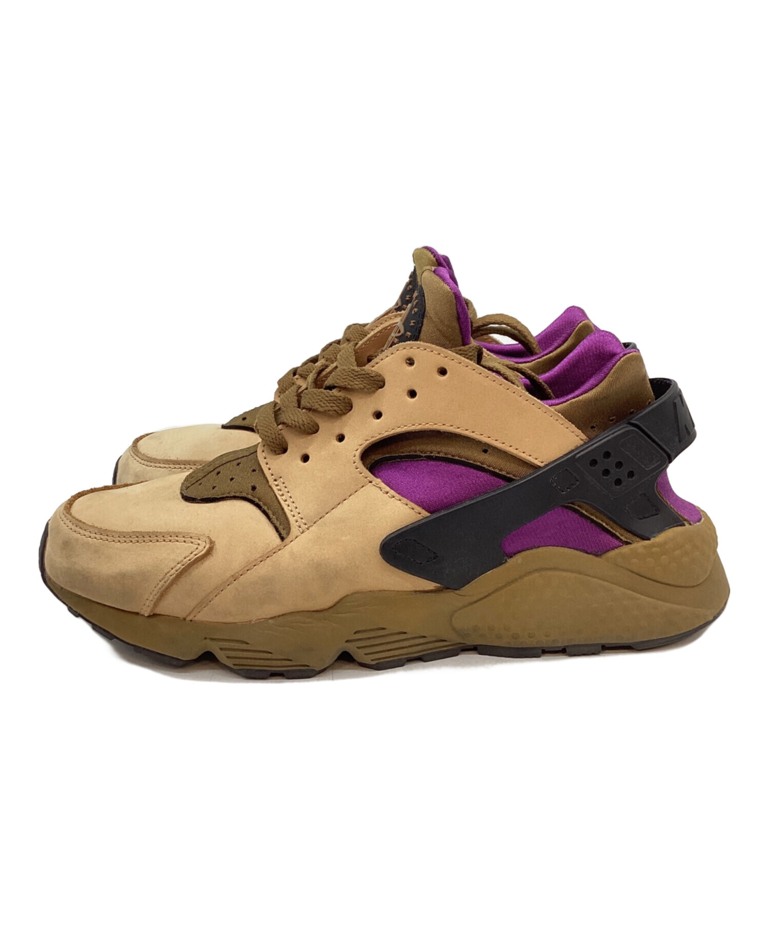 中古・古着通販】NIKE (ナイキ) AIR HUARACHE LE ベージュ×パープル 