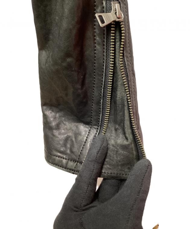 バーバリーブラックレーベル　ラムレザージャケット　シングルライダース　ブラウンM 中古・古着通販】BURBERRY BLACK LABEL (バーバリーブラックレーベル