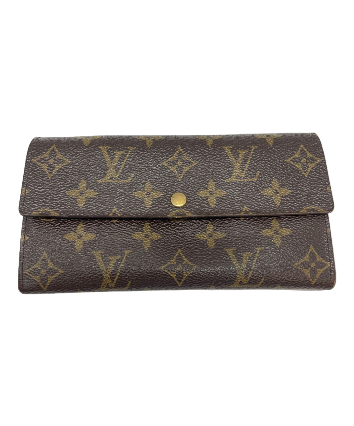 中古・古着通販】LOUIS VUITTON (ルイ ヴィトン) 長財布 ブラウン 