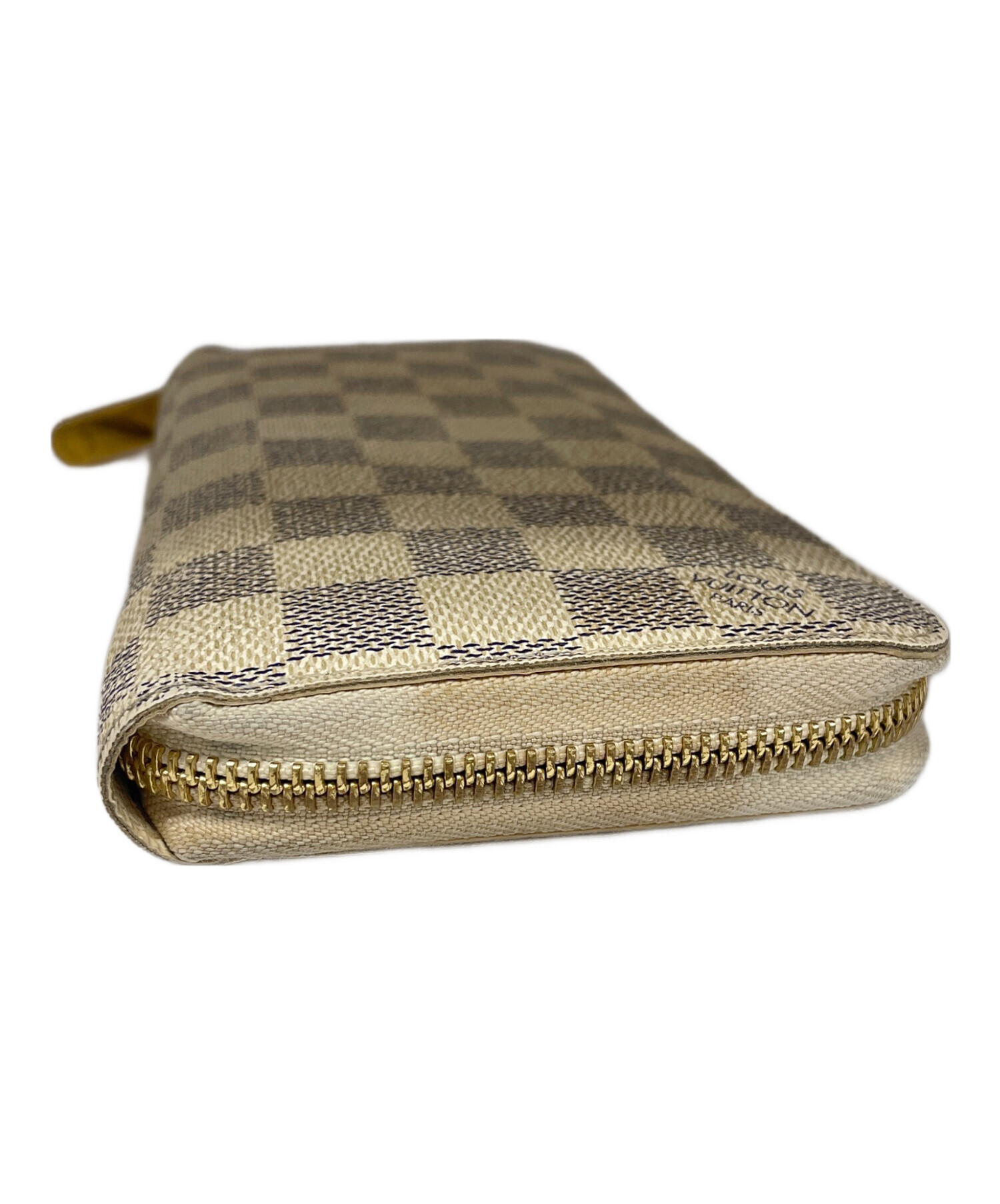 LOUIS VUITTON レザー フラップ ウォレット ベージュ 長財布中古 中古・古着通販】LOUIS VUITTON (ルイ ヴィトン) ジッピー・ウォレット