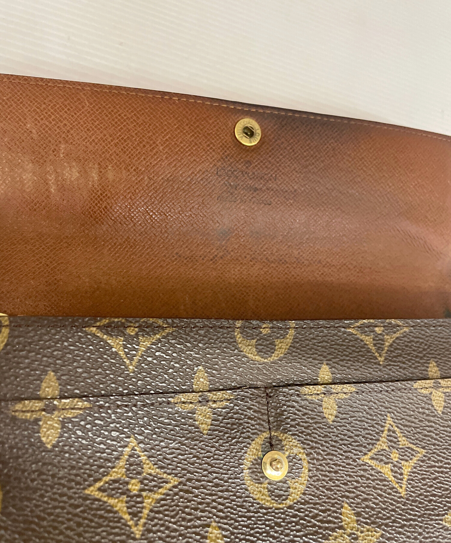 中古・古着通販】LOUIS VUITTON (ルイ ヴィトン) 長財布 ブラウン