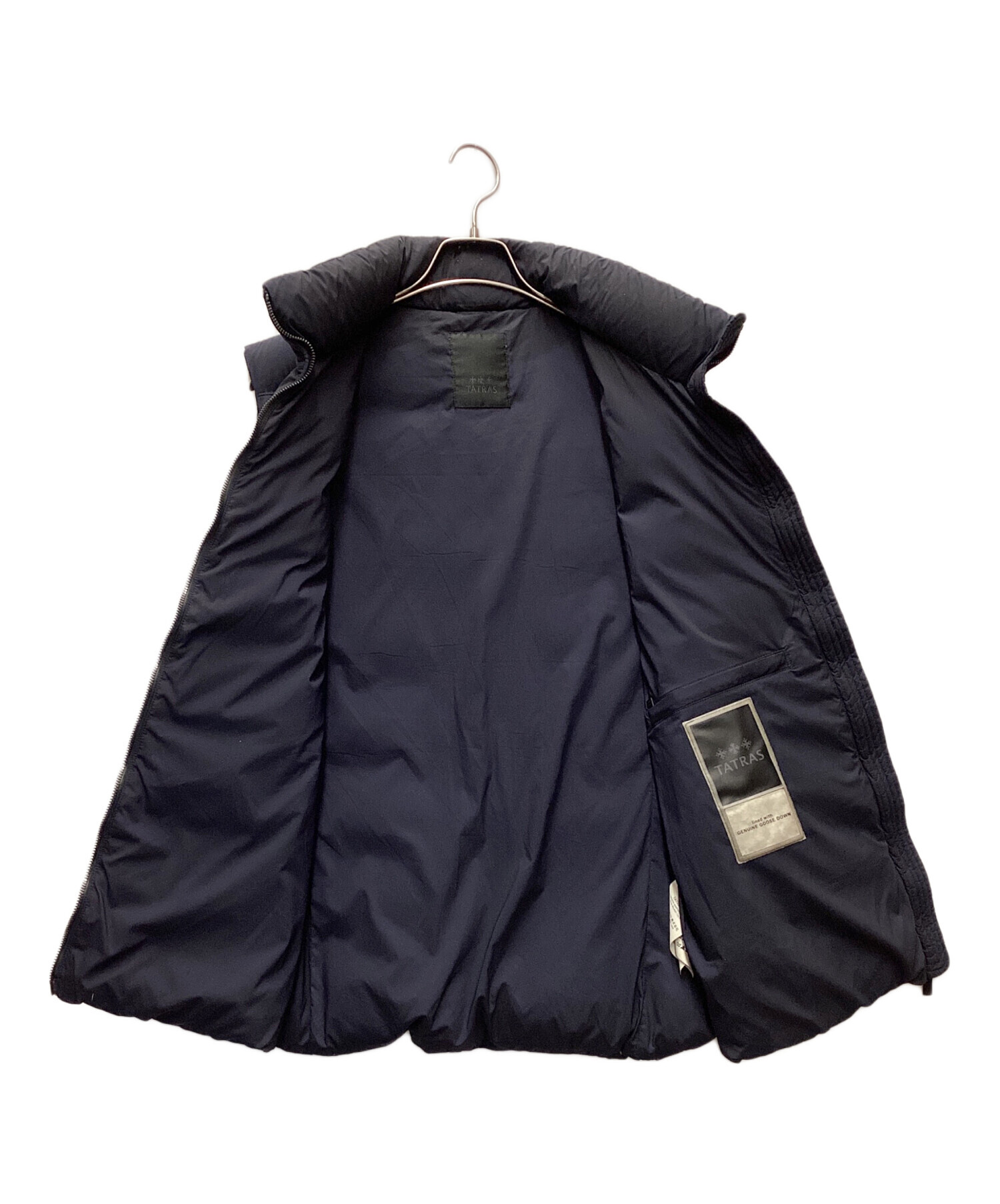 中古・古着通販】TATRAS (タトラス) ダウンベスト ネイビー サイズ:05