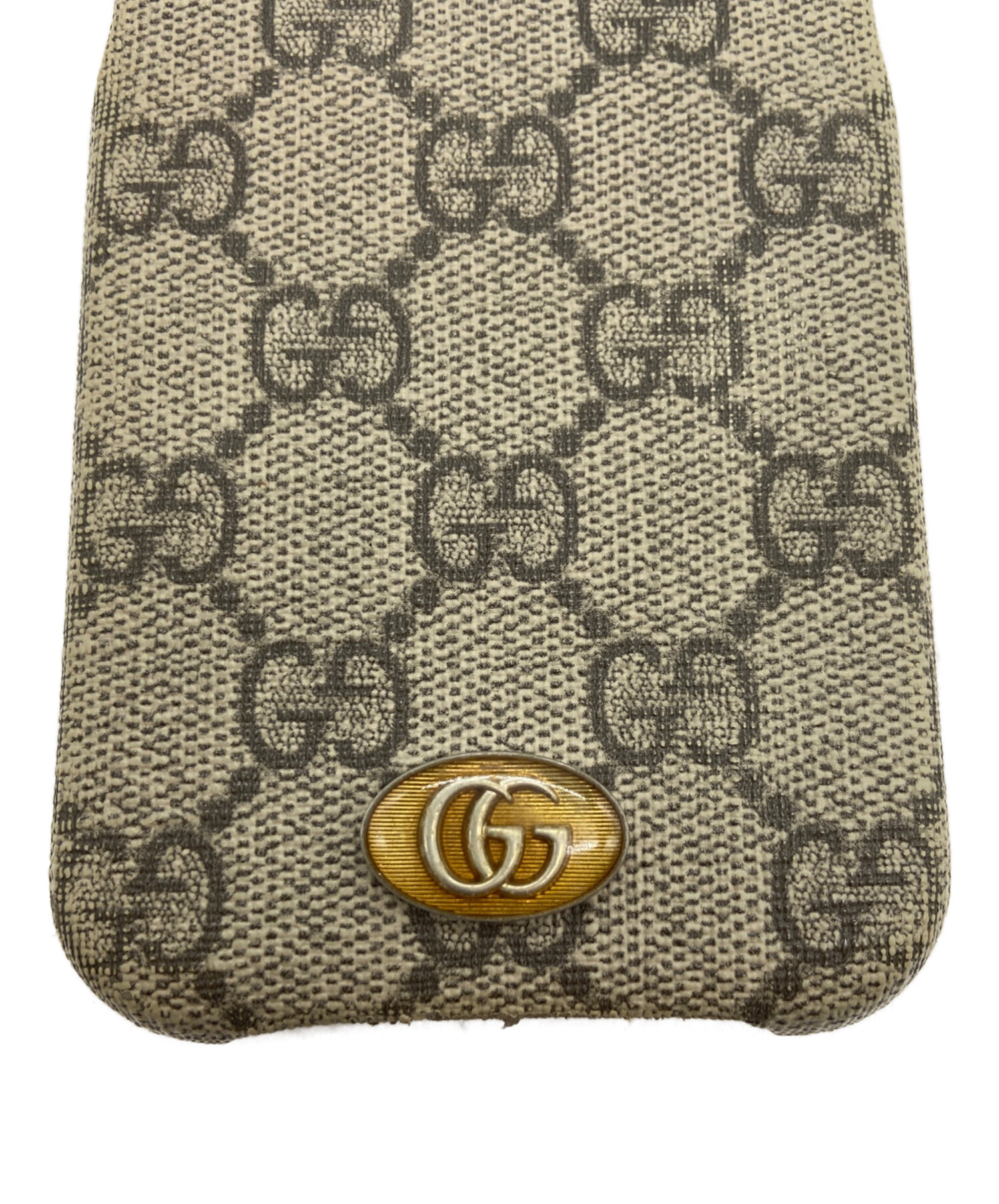 中古・古着通販】GUCCI (グッチ) iPhone13用ケース グレージュ
