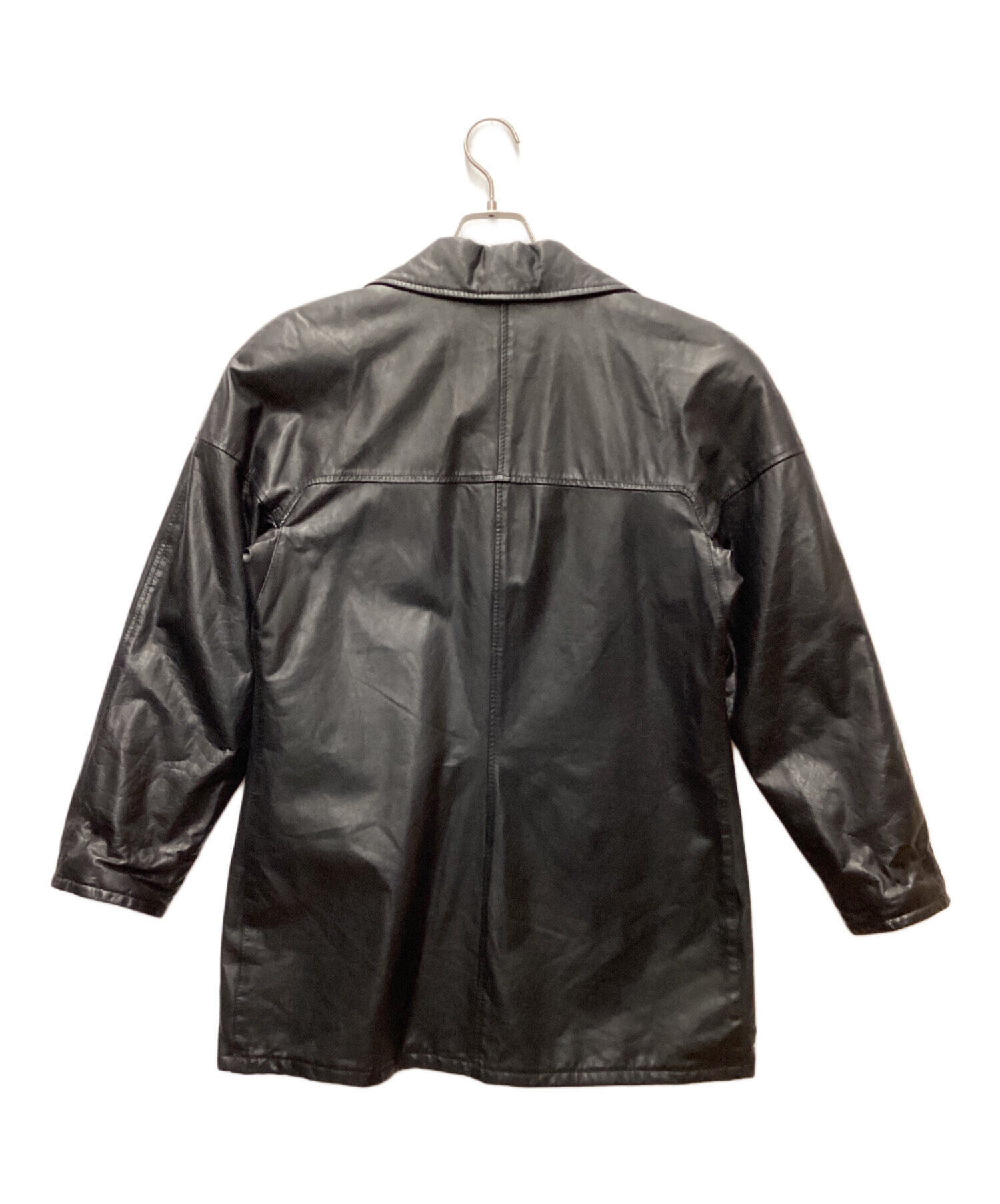 中古・古着通販】不明 (フメイ) レザージャケット ブラック 中古・古着通販】不明 (フメイ) レザージャケット ブラック