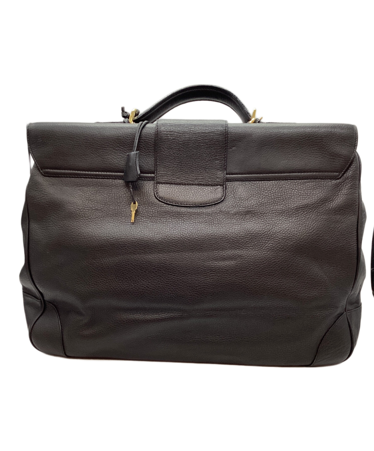 中古・古着通販】BALLY (バリー) ブリーフケース ブラック×ゴールド 