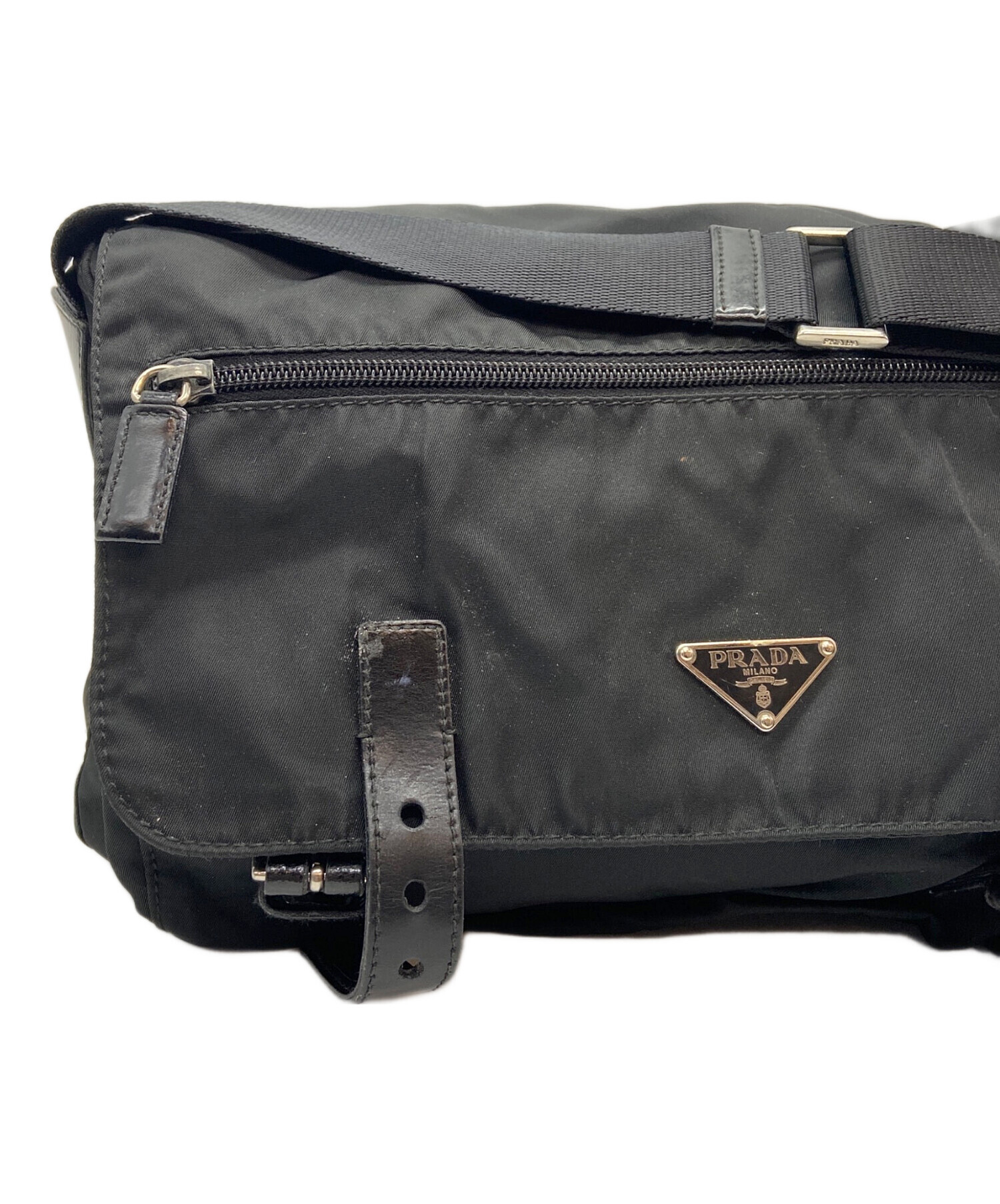 中古・古着通販】PRADA (プラダ) ショルダーバッグ ブラック｜ブランド