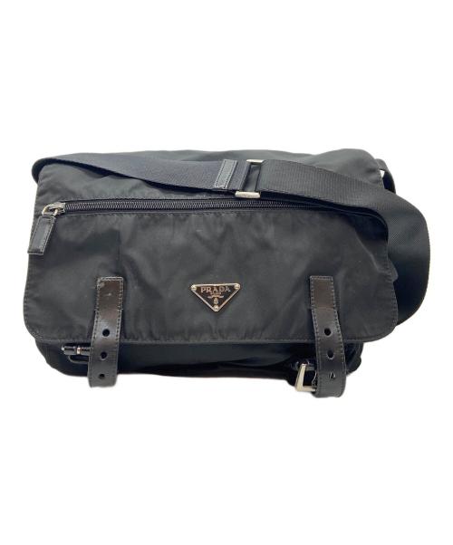 PRADA プラダ ショルダーバッグ  黒 【古着】【中古】【送料無料】 中古・古着通販】PRADA (プラダ) ショルダーバッグ ブラック｜ブランド