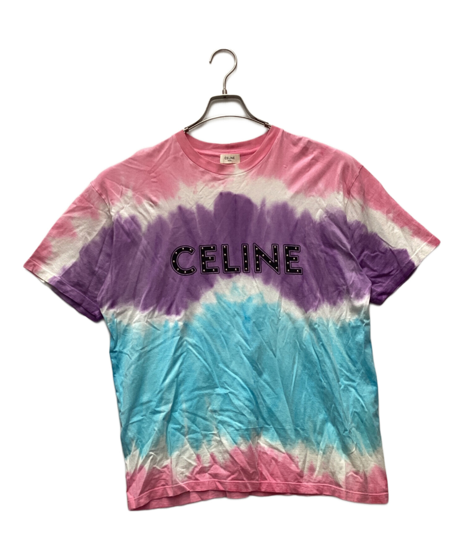中古・古着通販】CELINE (セリーヌ) スタッズロゴプリントルーズT 