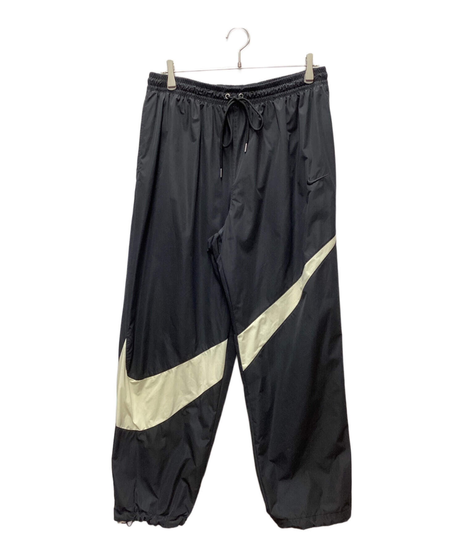 中古・古着通販】NIKE (ナイキ) ナイロンパンツ ブラック×ホワイト 